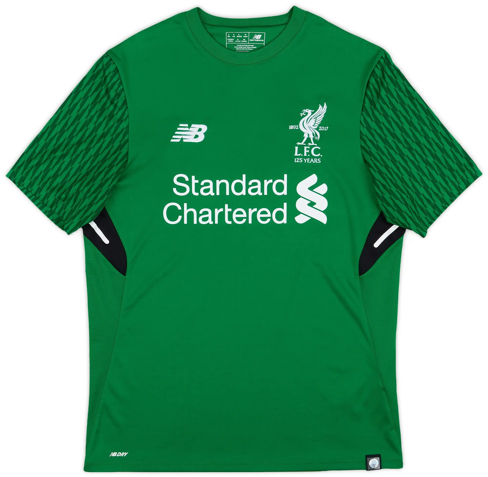 NewBalance 2017-18 Liverpool '125 Years' GK S/S Shirt - 8/10 - (S)
