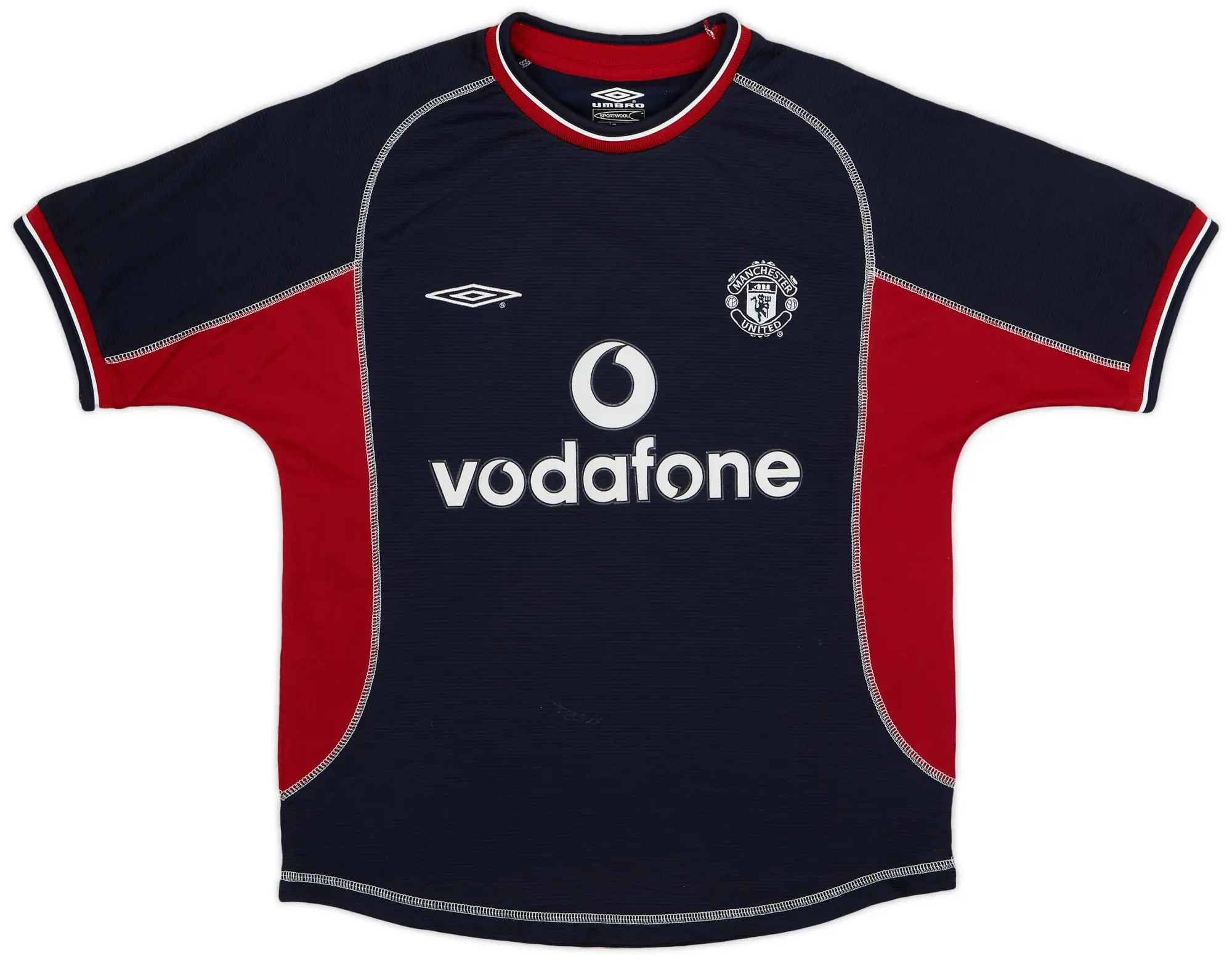 Umbro 2000-01 Manchester United Third Shirt - 8/10 - (XL.Boys)