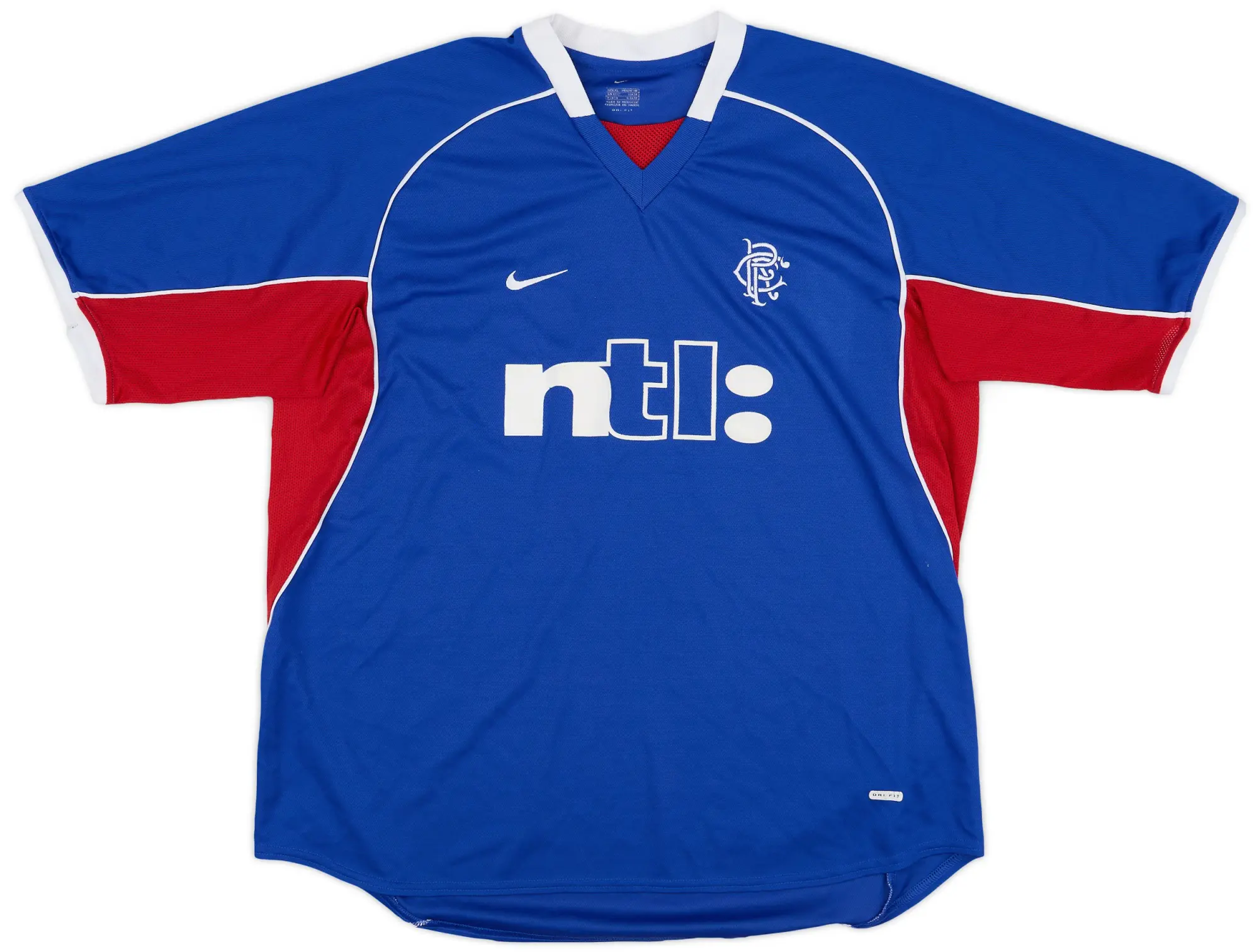 Nike Rangers Mens SS Home Shirt 2001/02