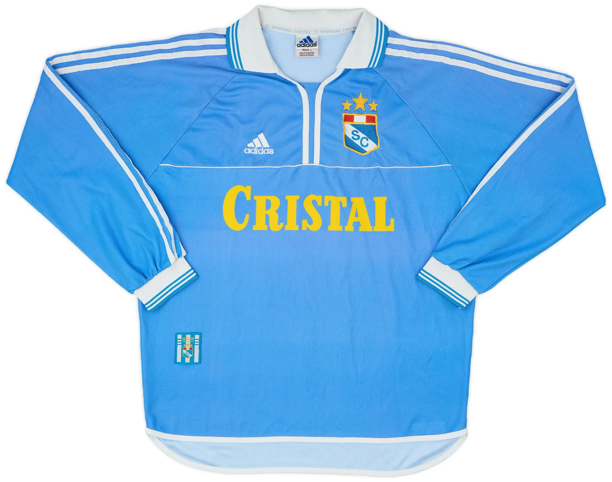 adidas Sporting Cristal Mens LS Home Shirt 2000/01
