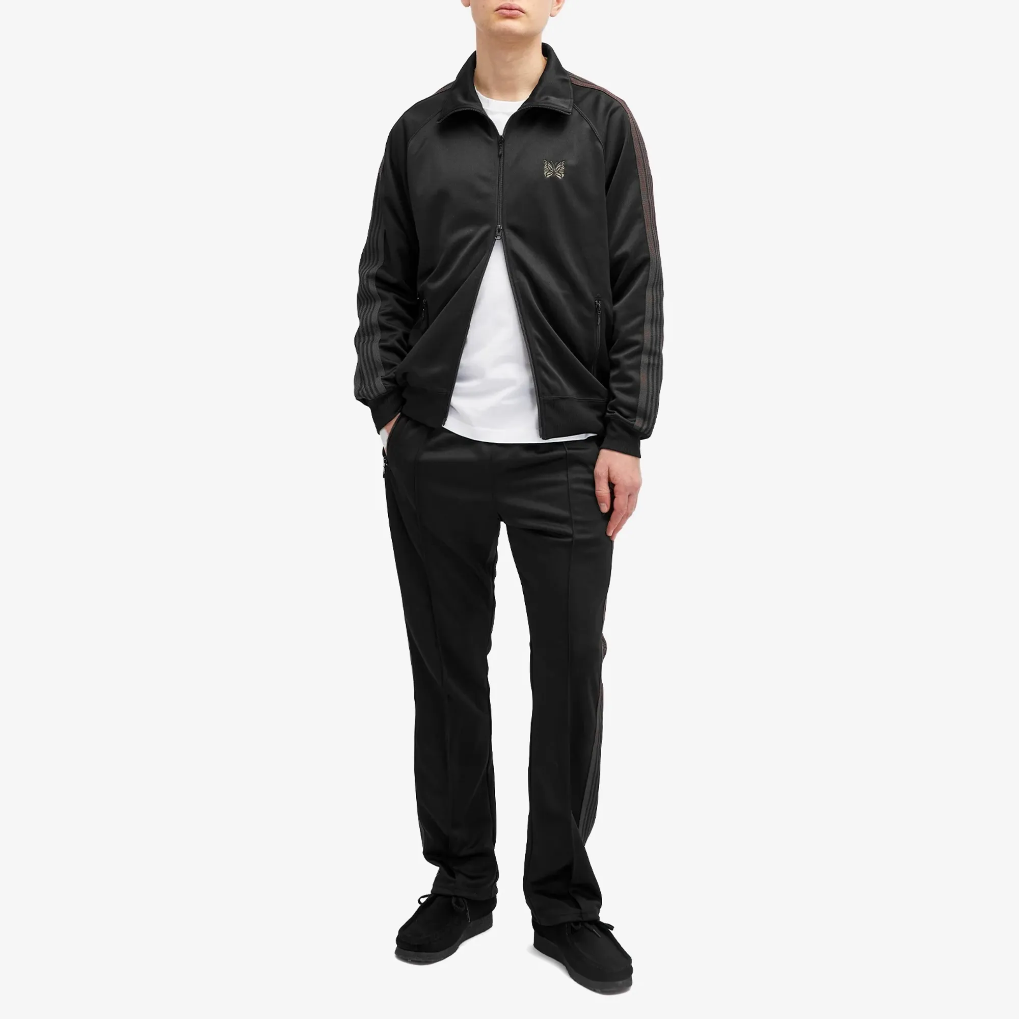 Needles Poly Smooth Track Jacket Black | PU271-C | FOOTY.COM