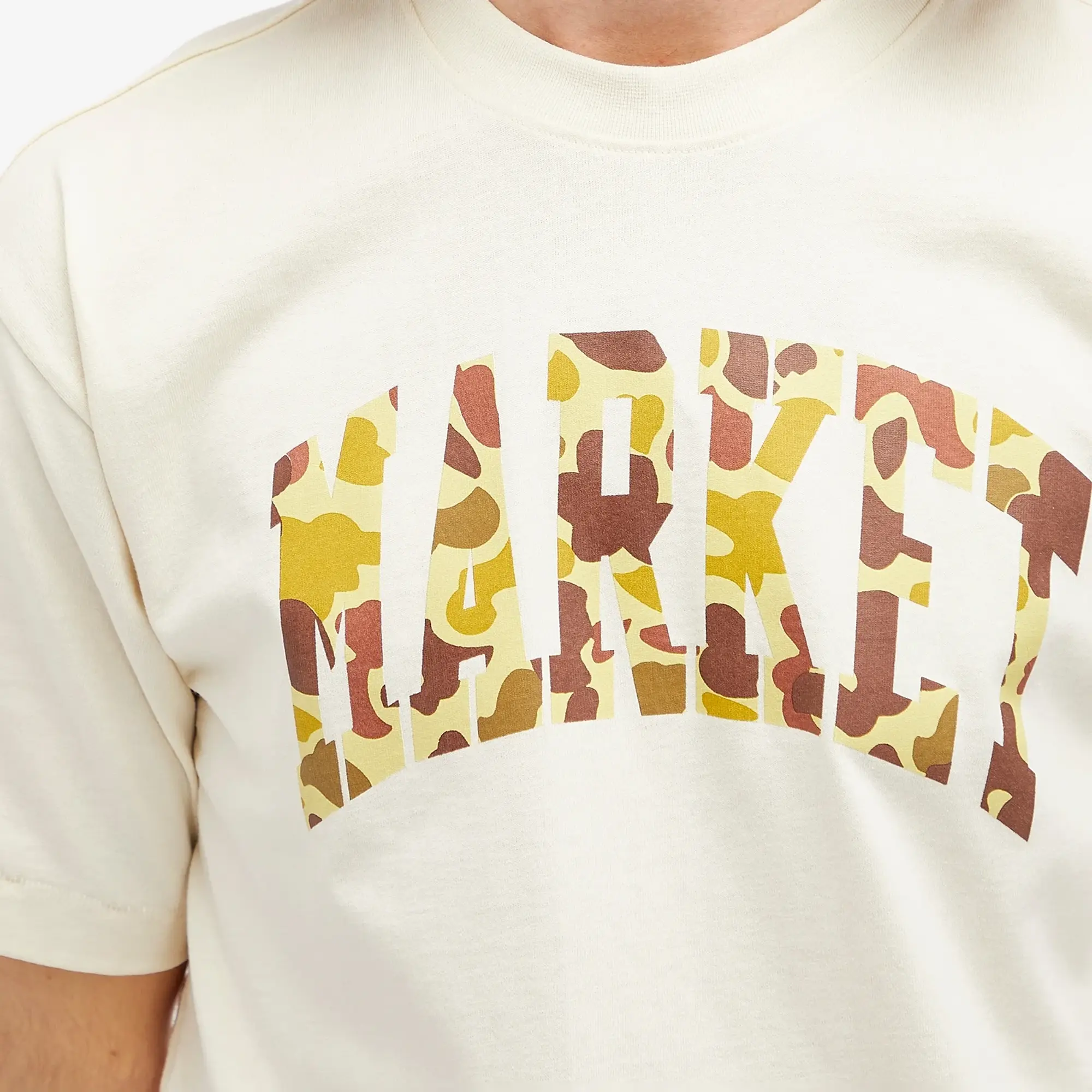 Market Men's Duck Camo Arc T-Shirt Ecru