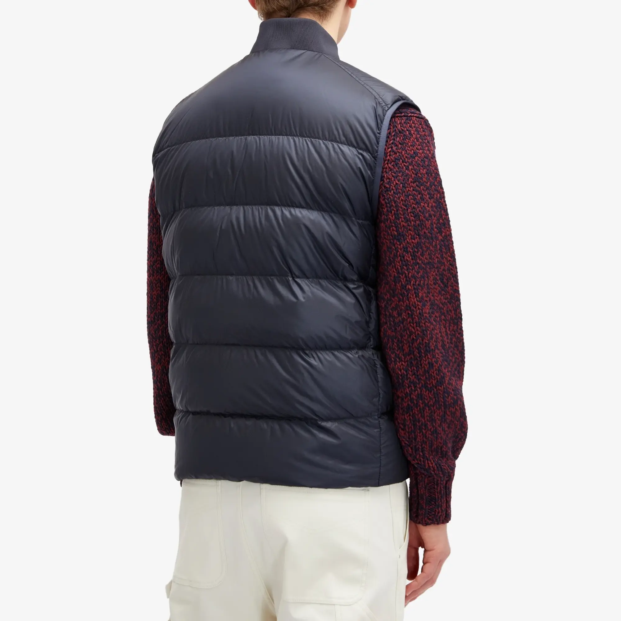 Moncler Men's Serot Knit Down Gilet Navy