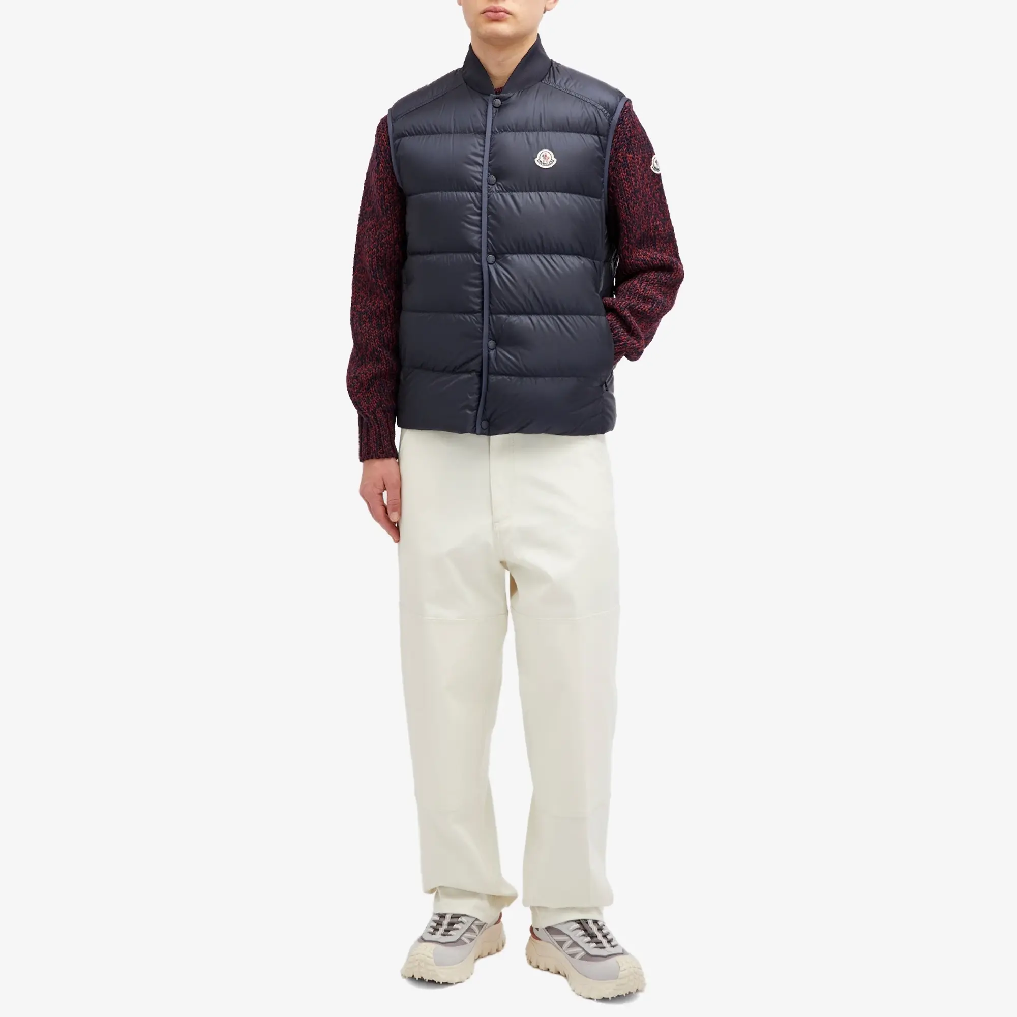 Moncler Men's Serot Knit Down Gilet Navy