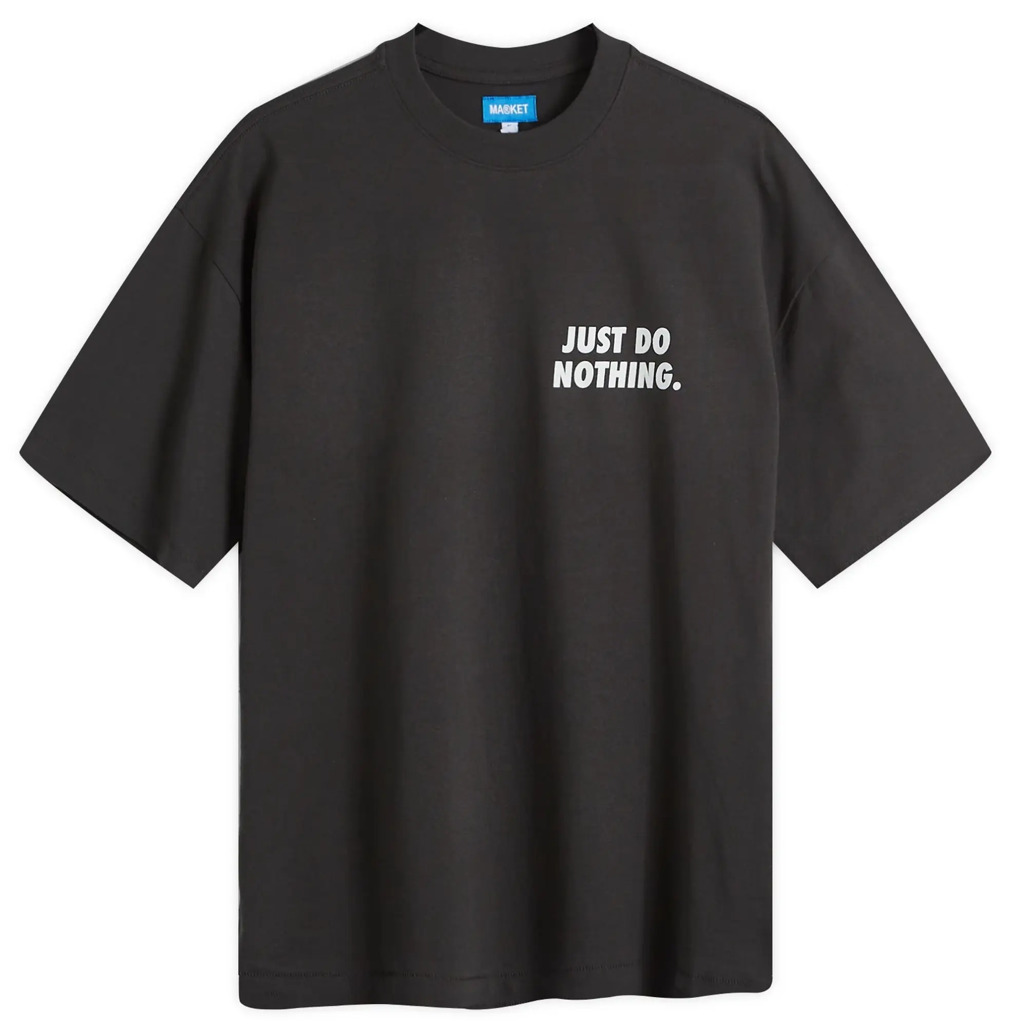 Market Men's Just Do Nothing Fall T-Shirt Washed-Black