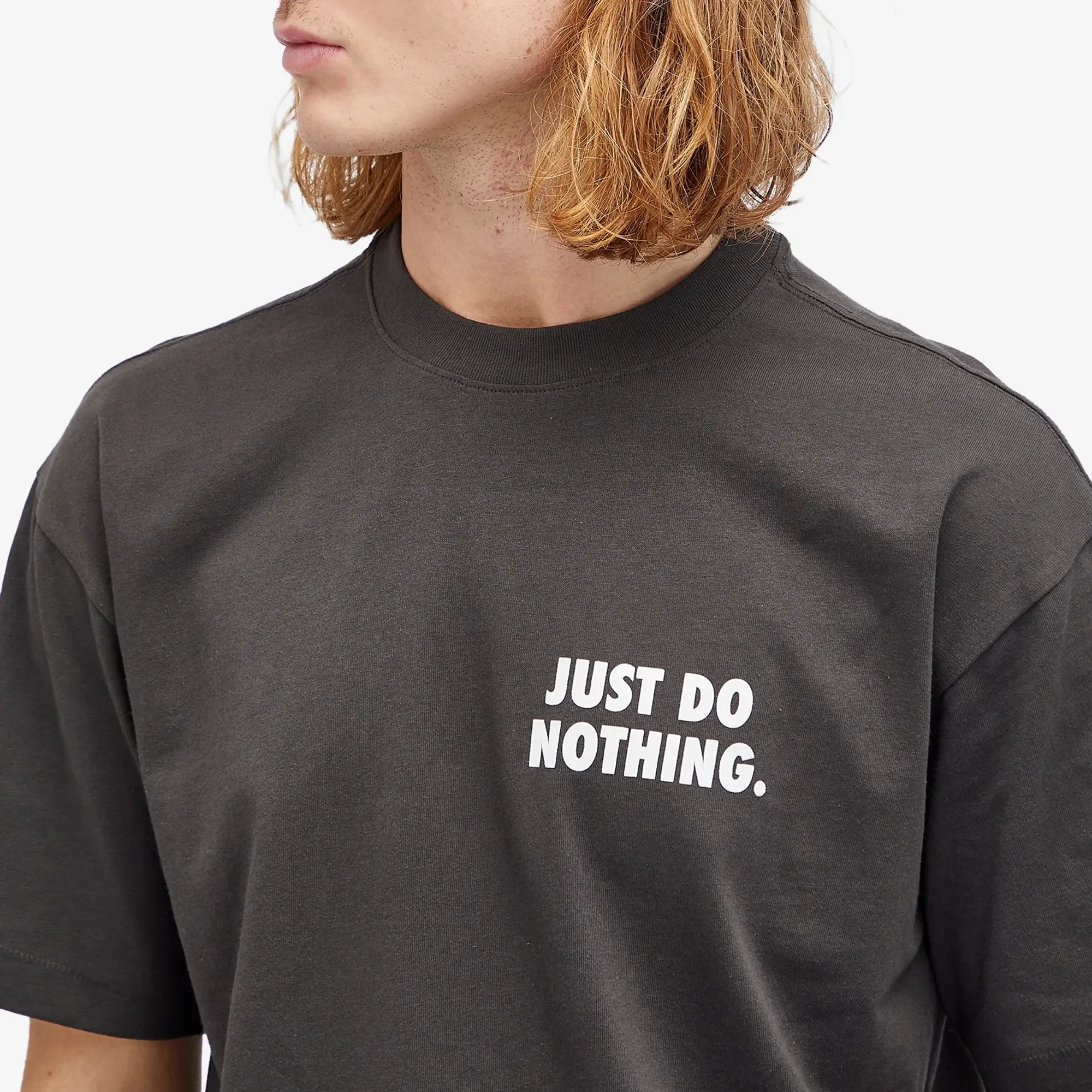 Market Men's Just Do Nothing Fall T-Shirt Washed-Black