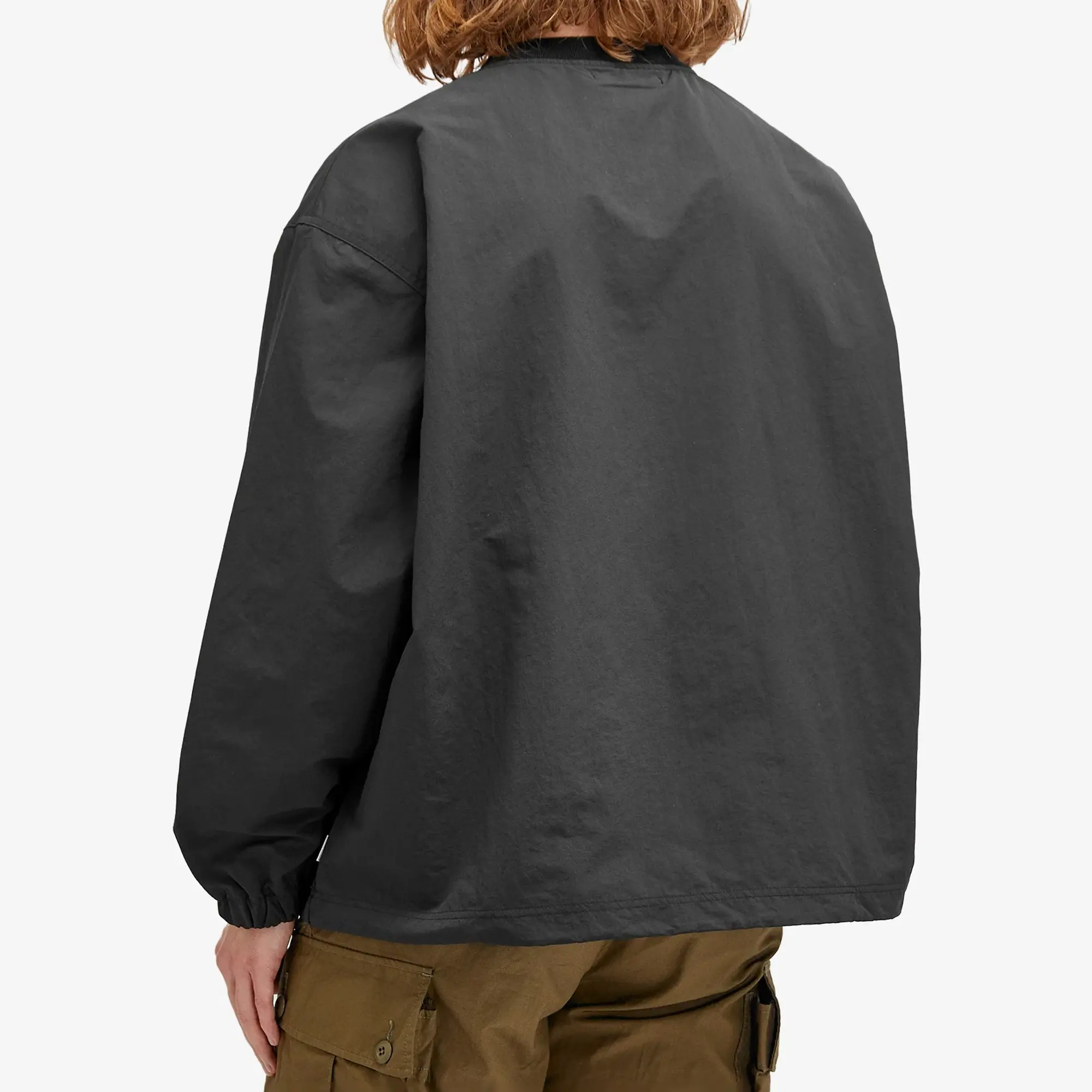 WTAPS Men's 03 Logo Applique Pullover Track Top Black
