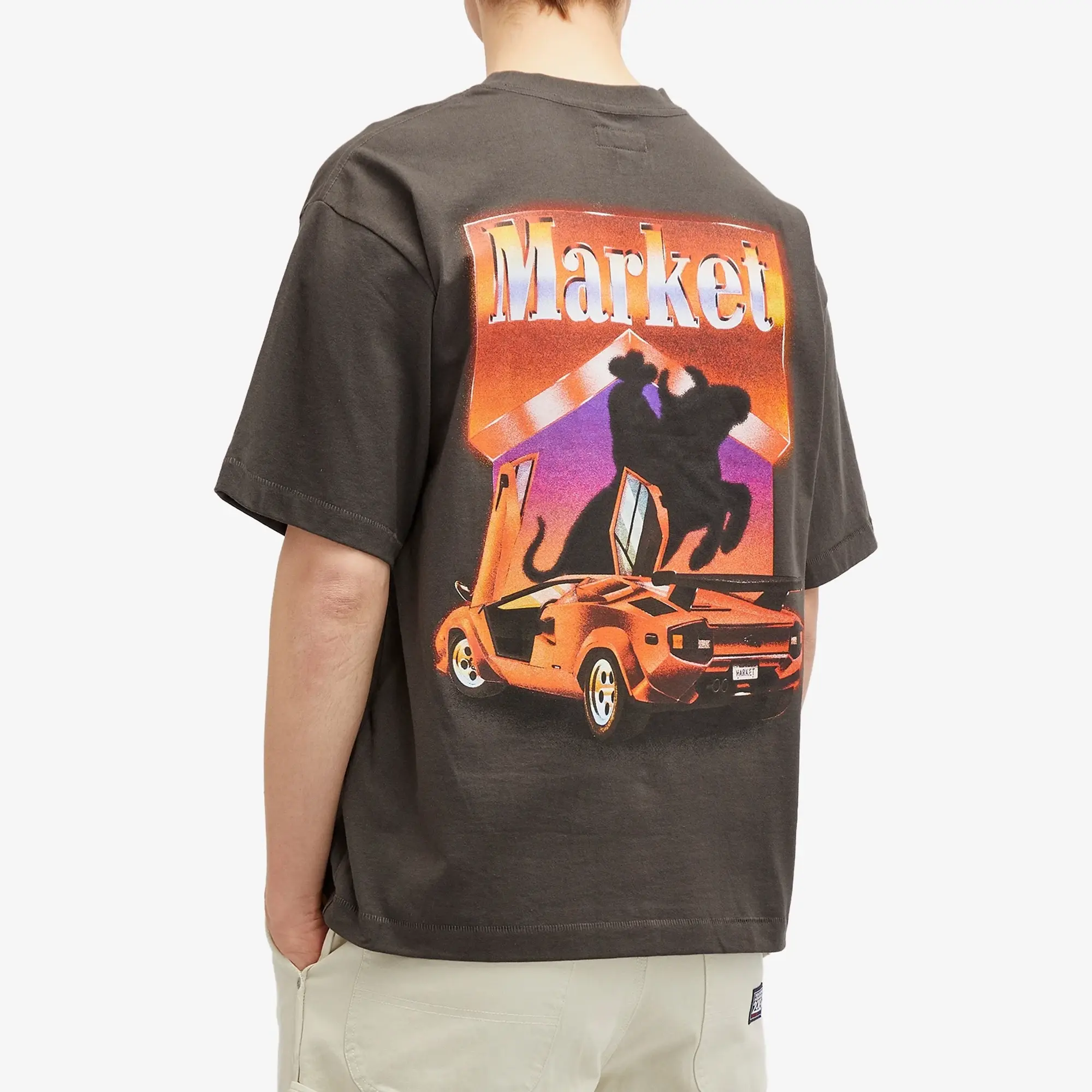 Market Men's Bullrider T-Shirt Washed-Black