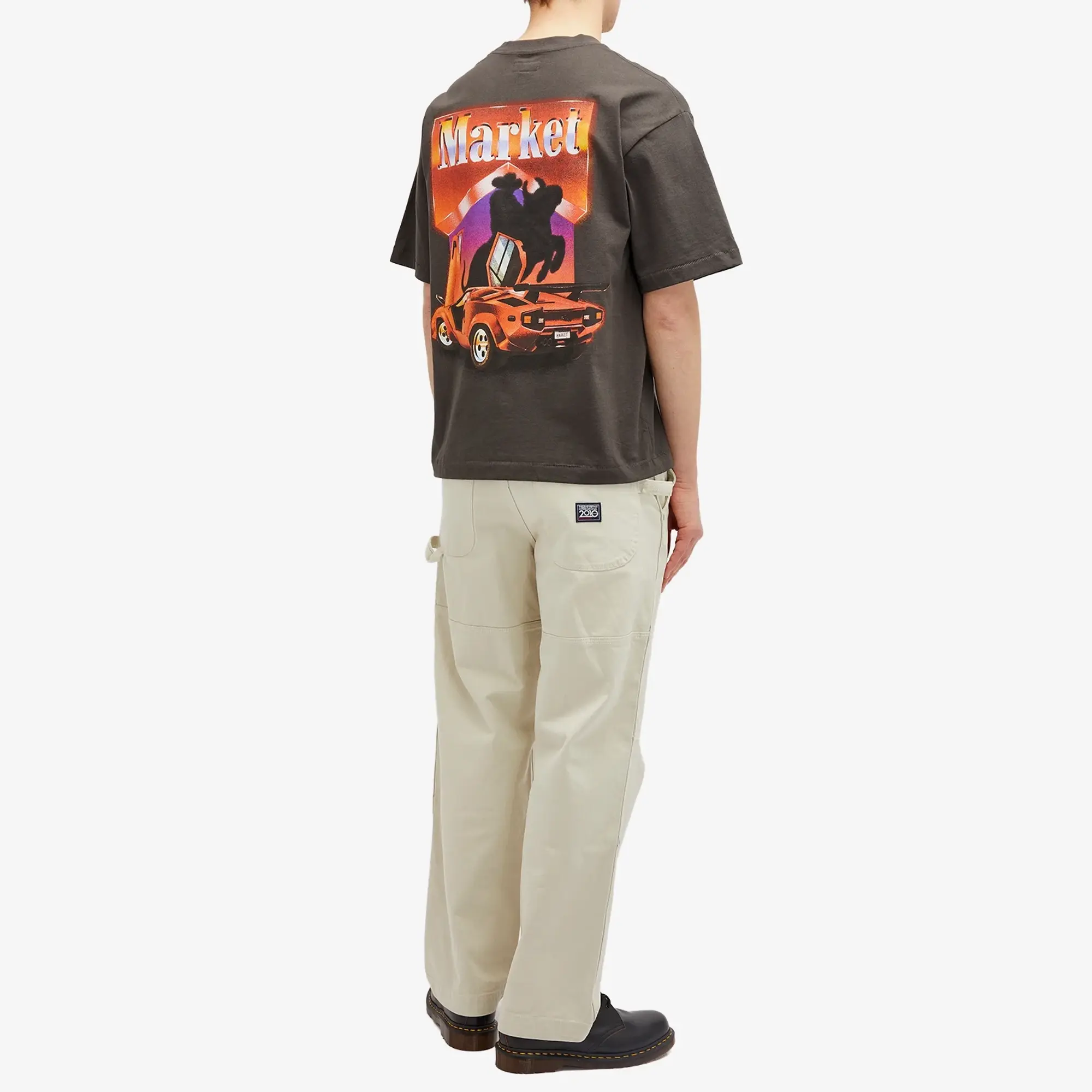 Market Men's Bullrider T-Shirt Washed-Black