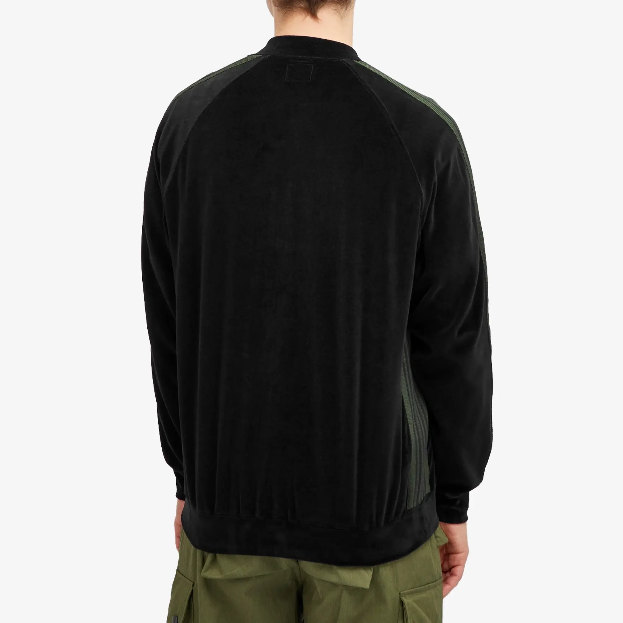 Needles Men's Velour Track Jacket Black