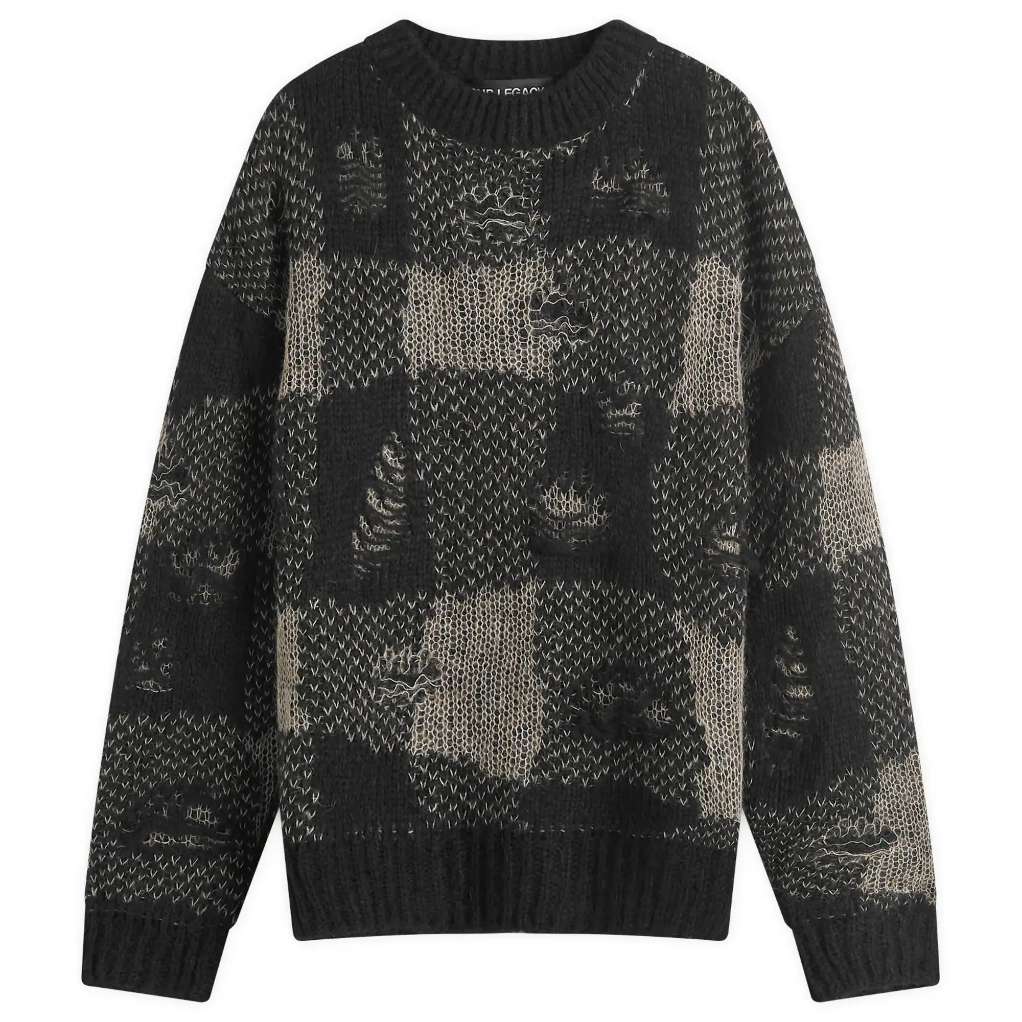 Our Legacy Women's Sonar Roundneck Black Destructive Gingham