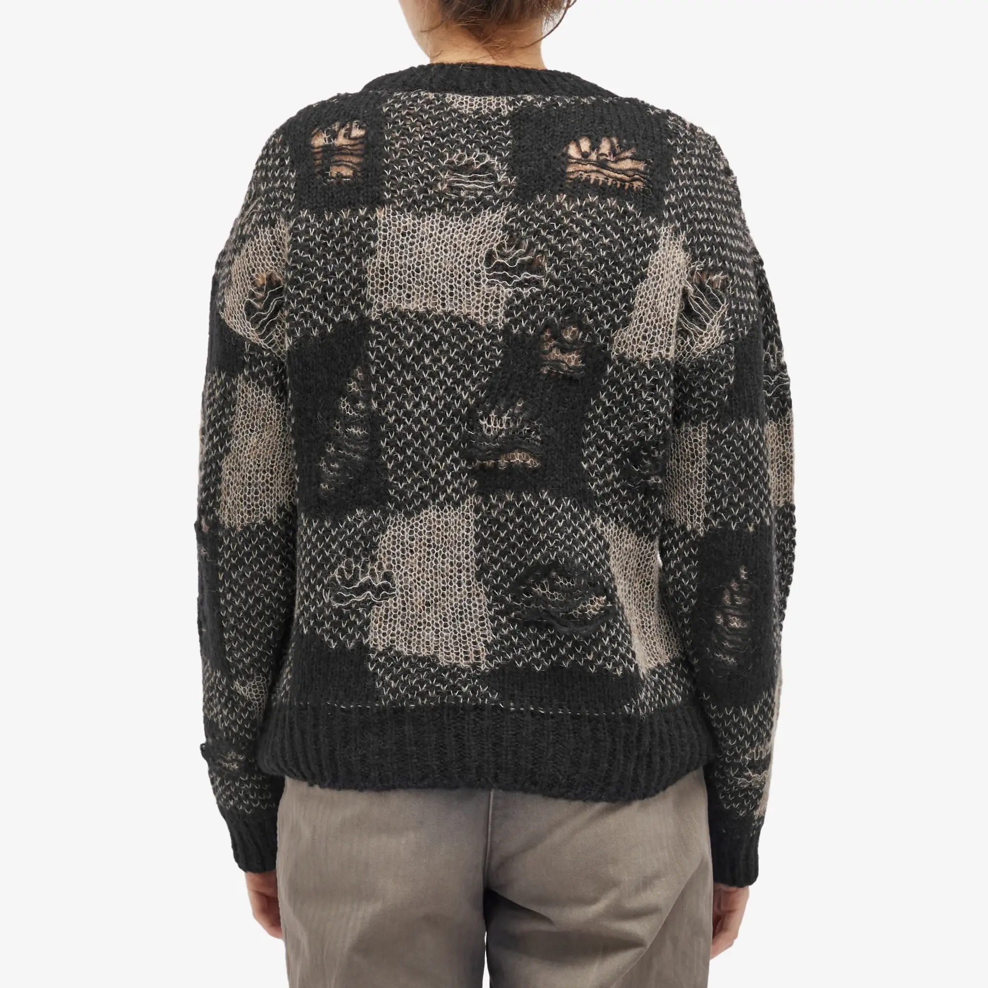 Our Legacy Women's Sonar Roundneck Black Destructive Gingham