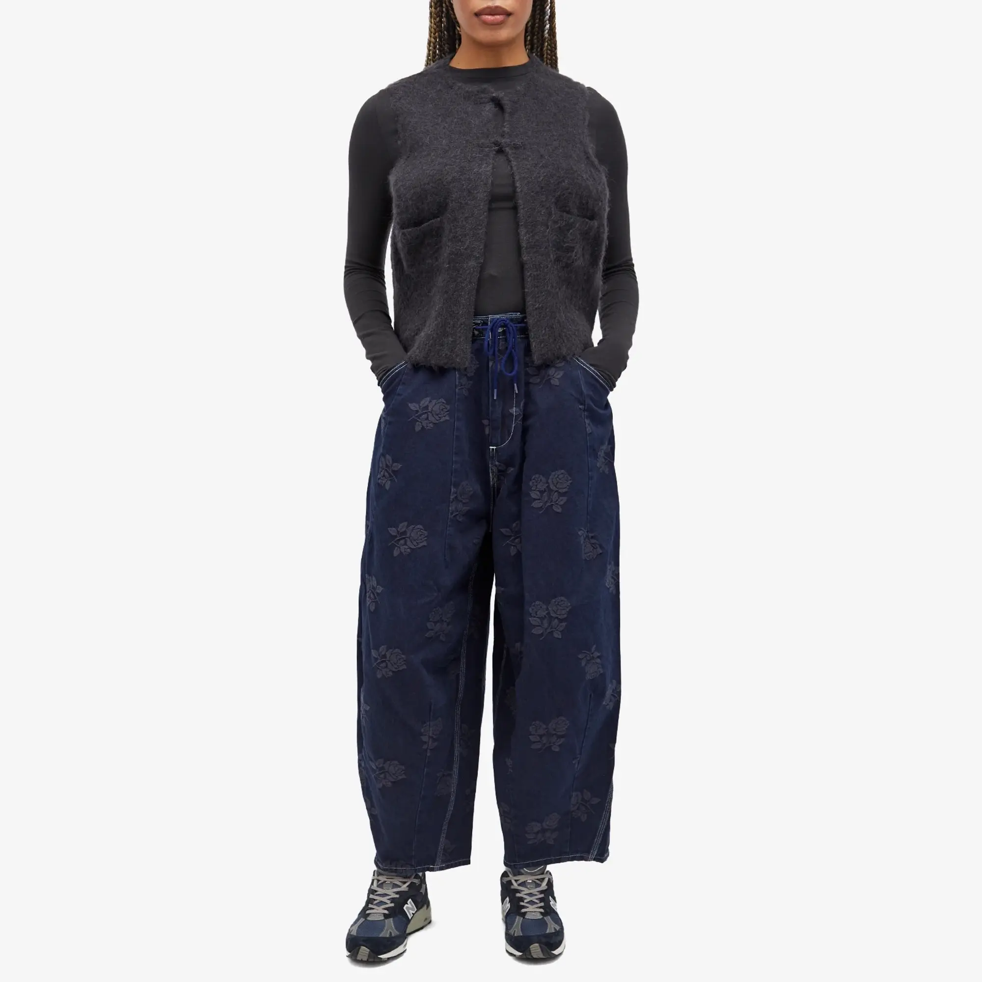 Needles Women's HD Painter Rose Denim Pant Indigo