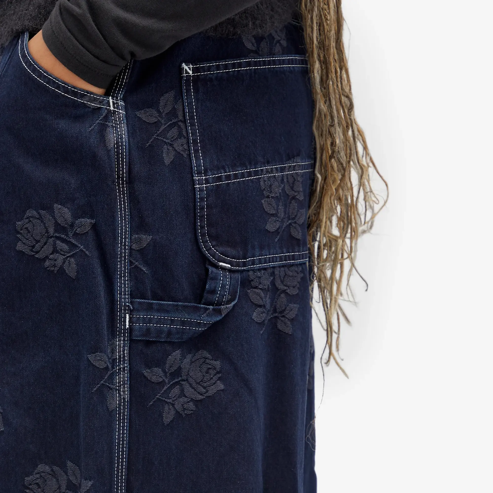 Needles Women's HD Painter Rose Denim Pant Indigo