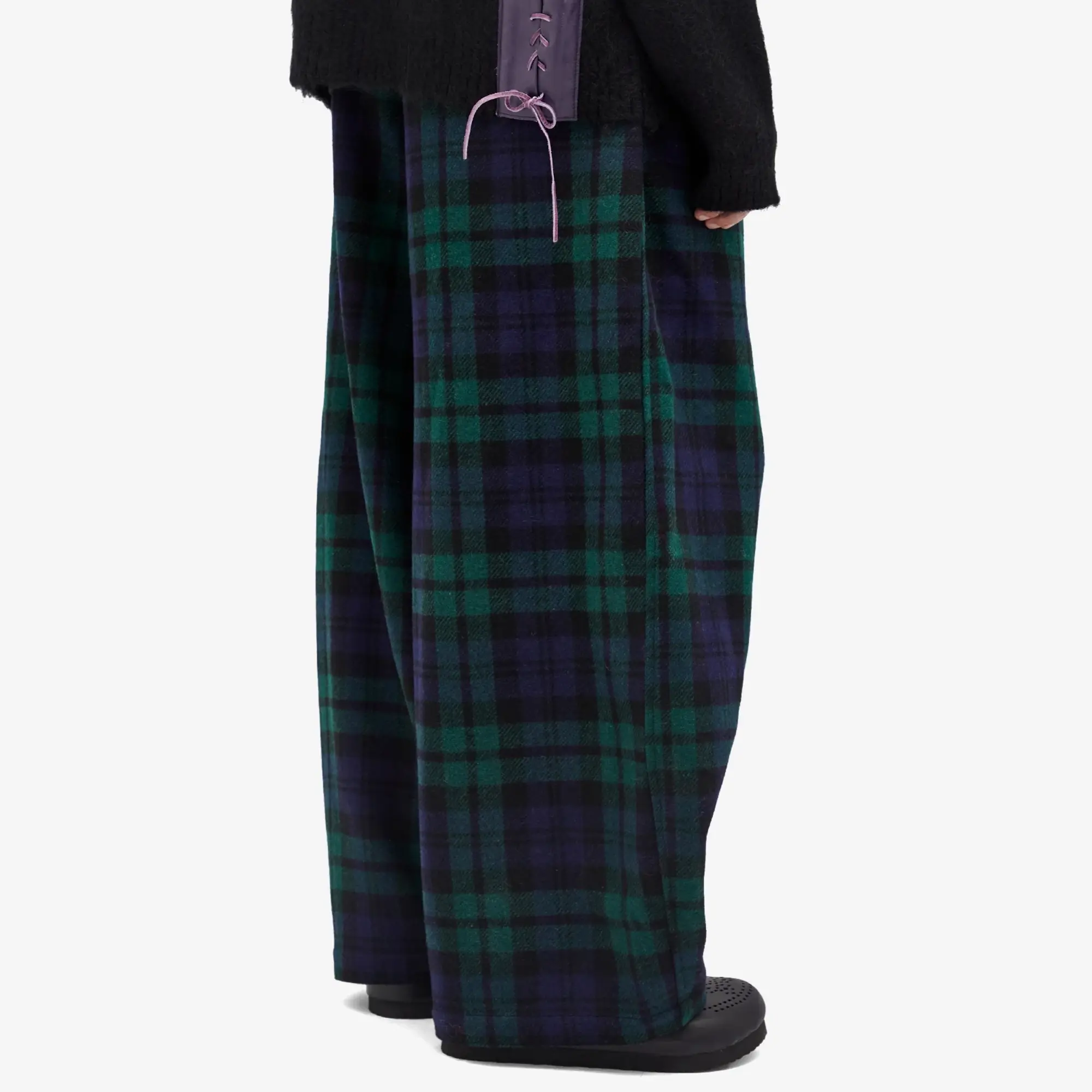 Needles Women's HDP Tartan Plaid Trousers Blackwatch