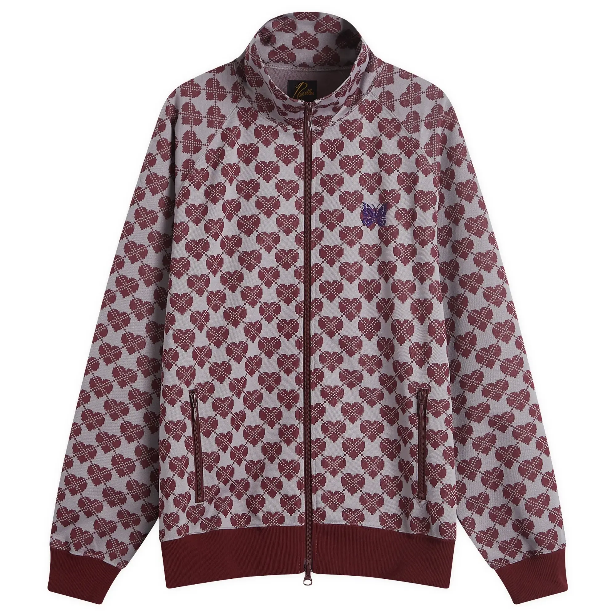 Needles Poly Jacquard Track Jacket Heart
