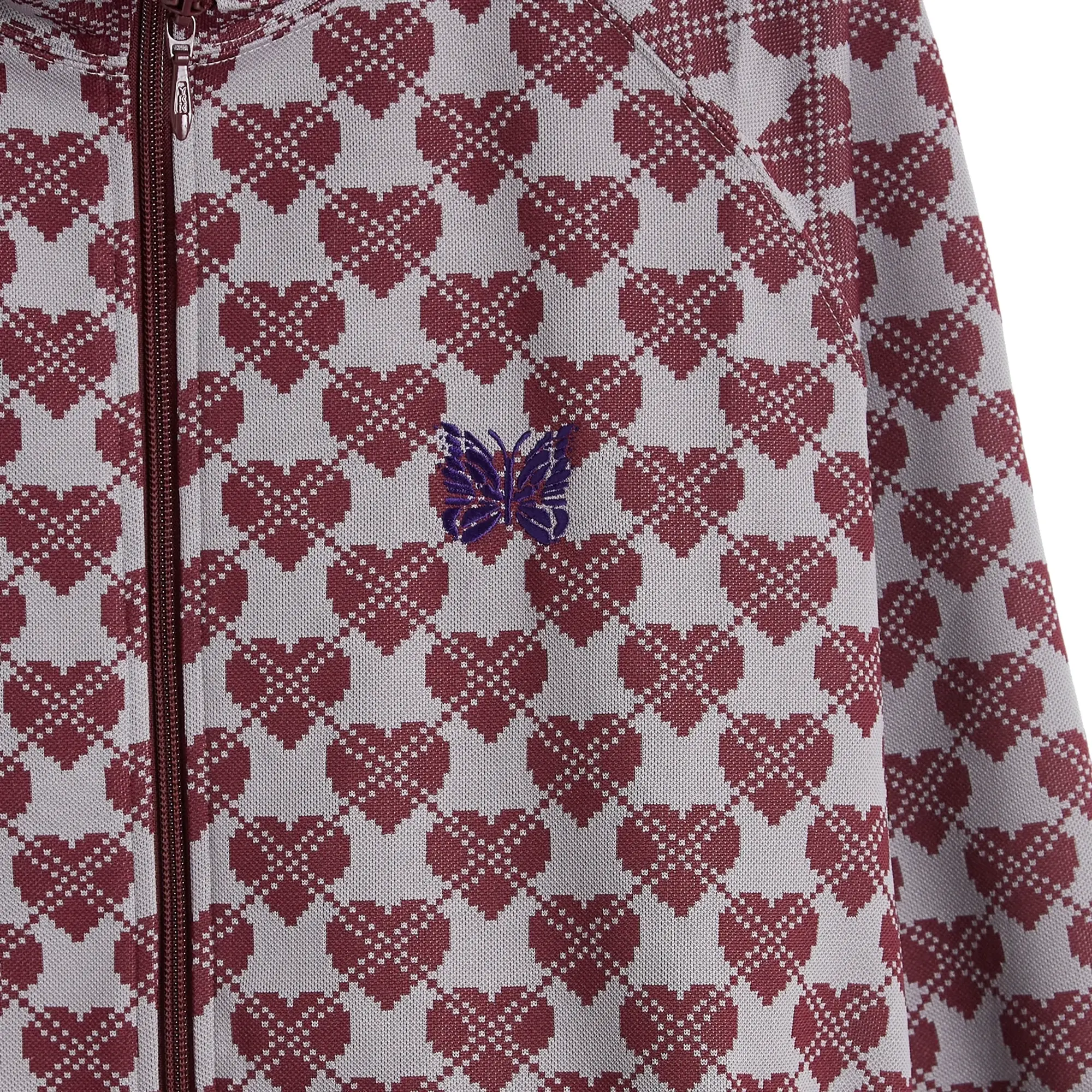 Needles Poly Jacquard Track Jacket Heart