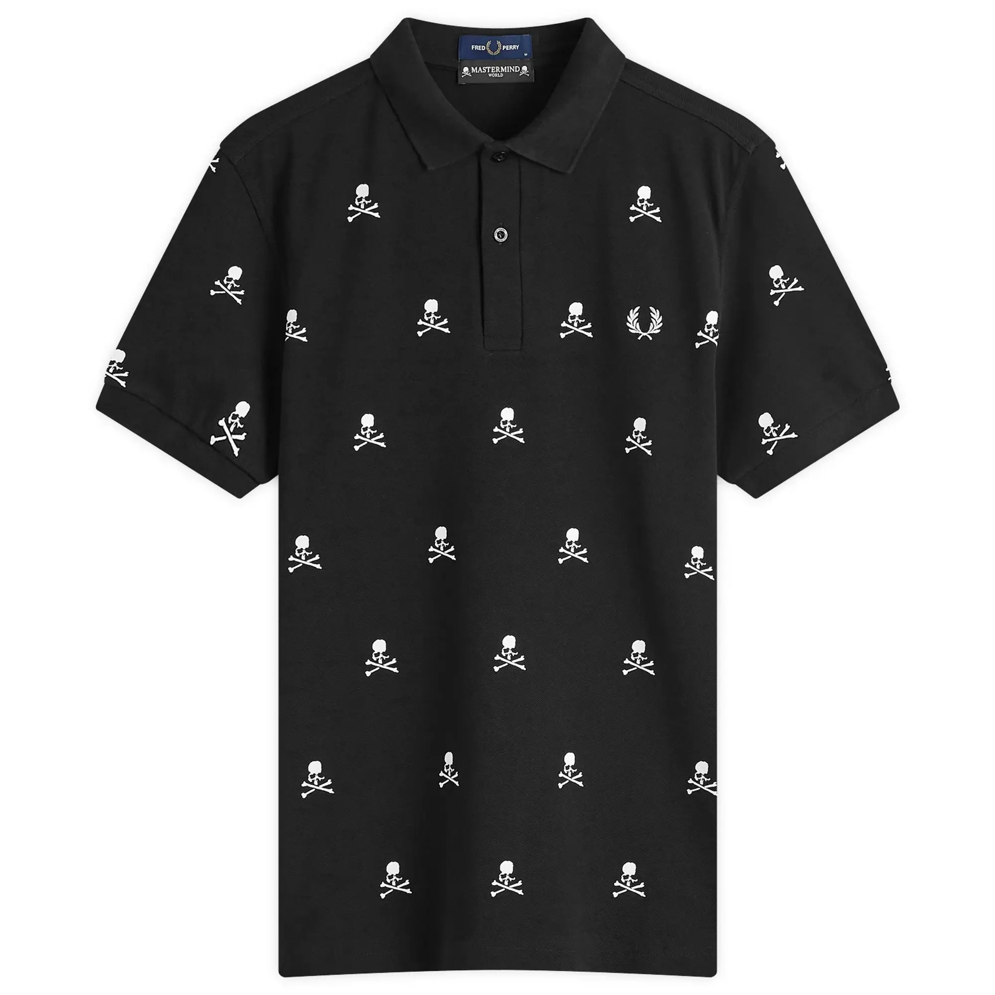 Fred Perry Men's x Mastermind Skull Polo Shirt Black