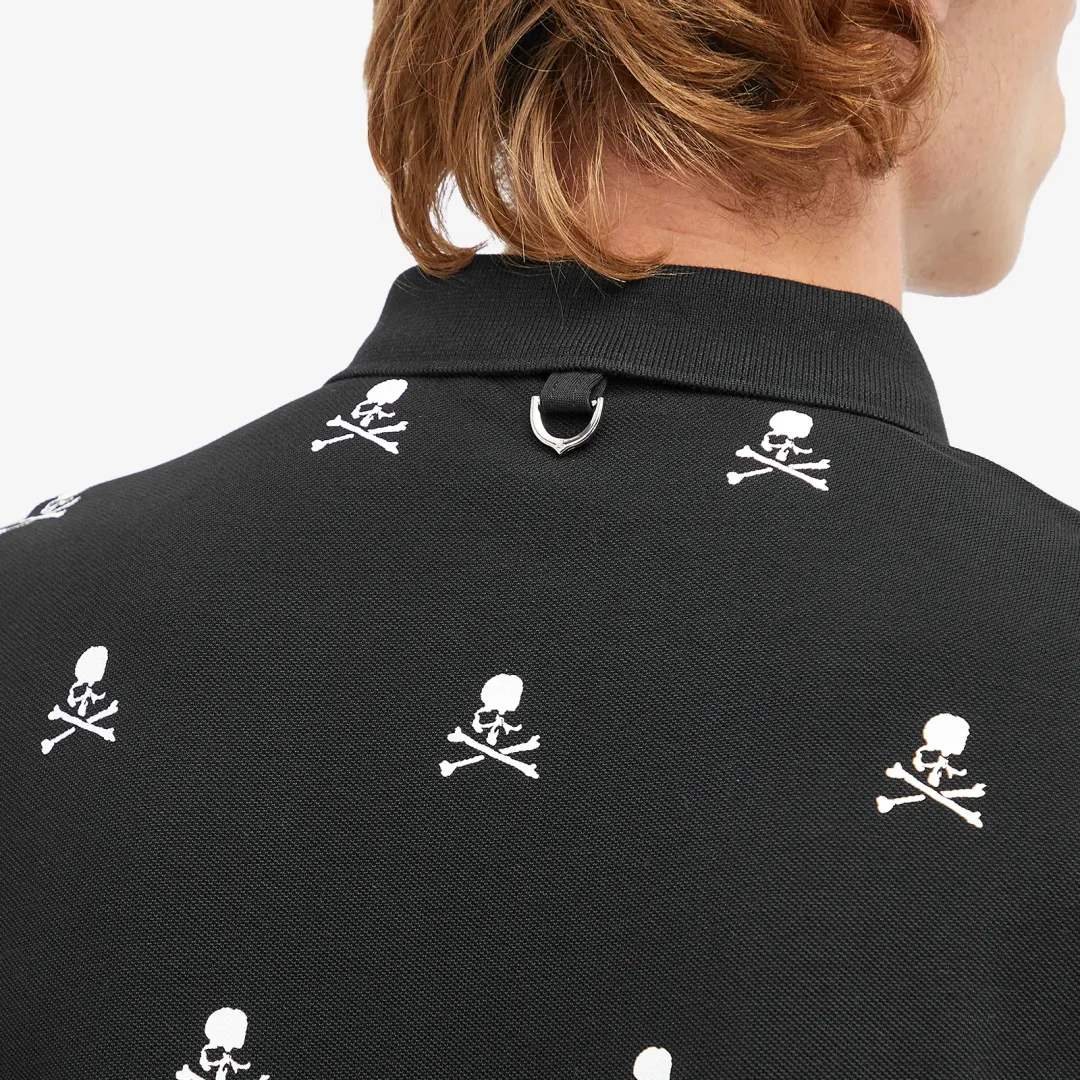 Fred Perry Men's x Mastermind Skull Polo Shirt Black | SM8176-BLK