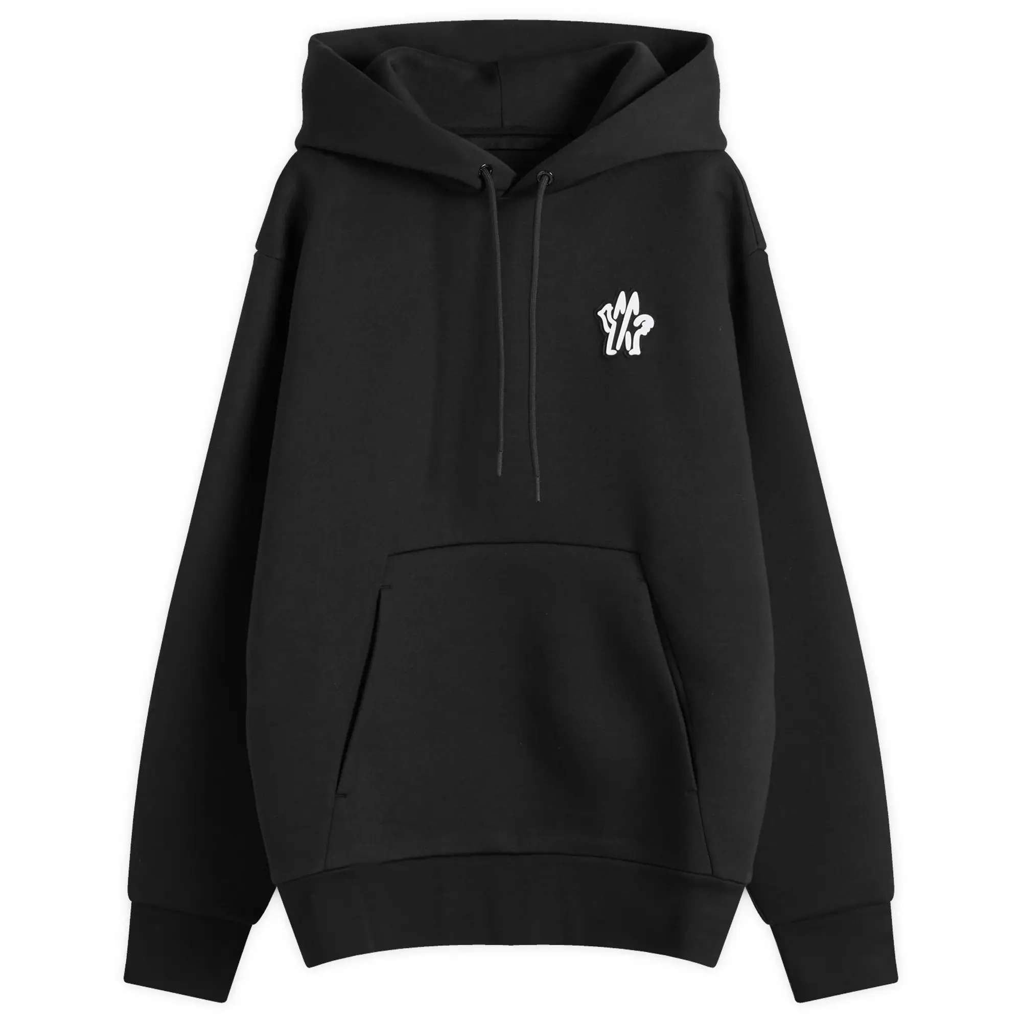 Moncler Men's Badge Logo Hoodie Black