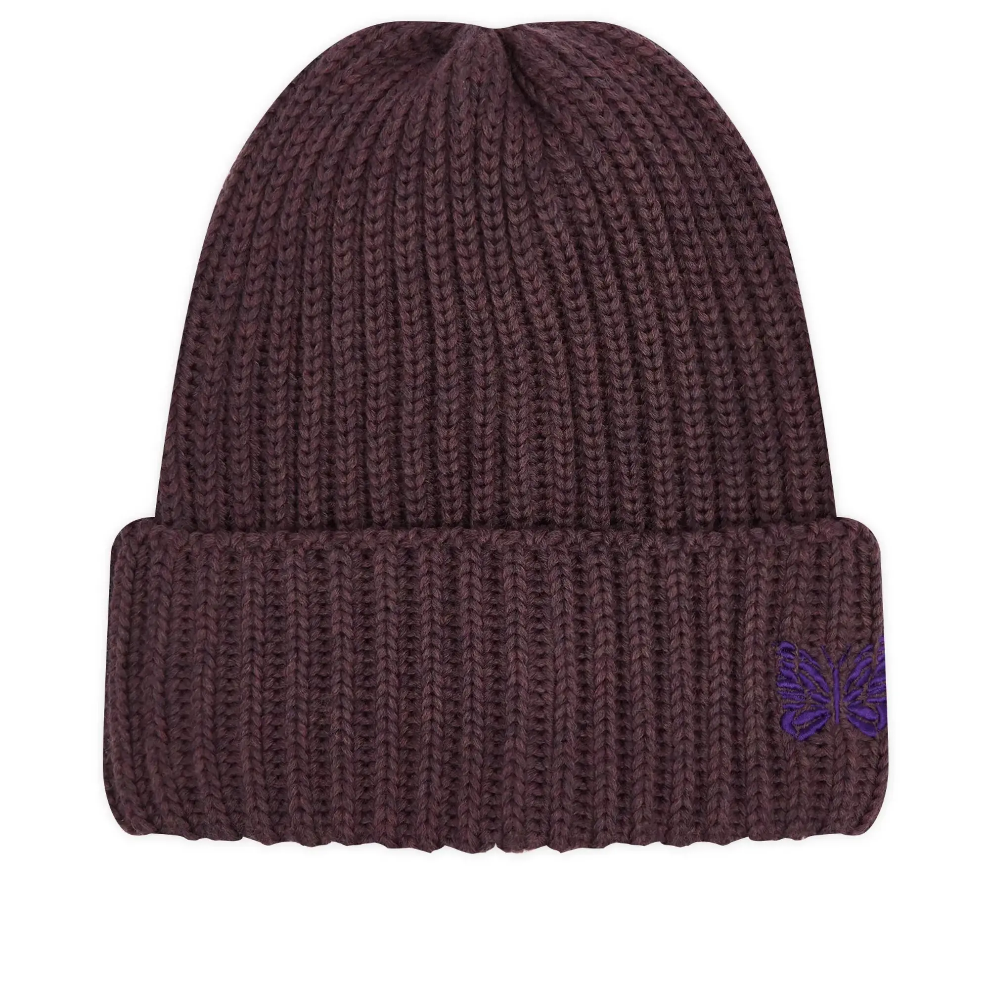 Needles Women's Merino Watch Beanie B-Plum