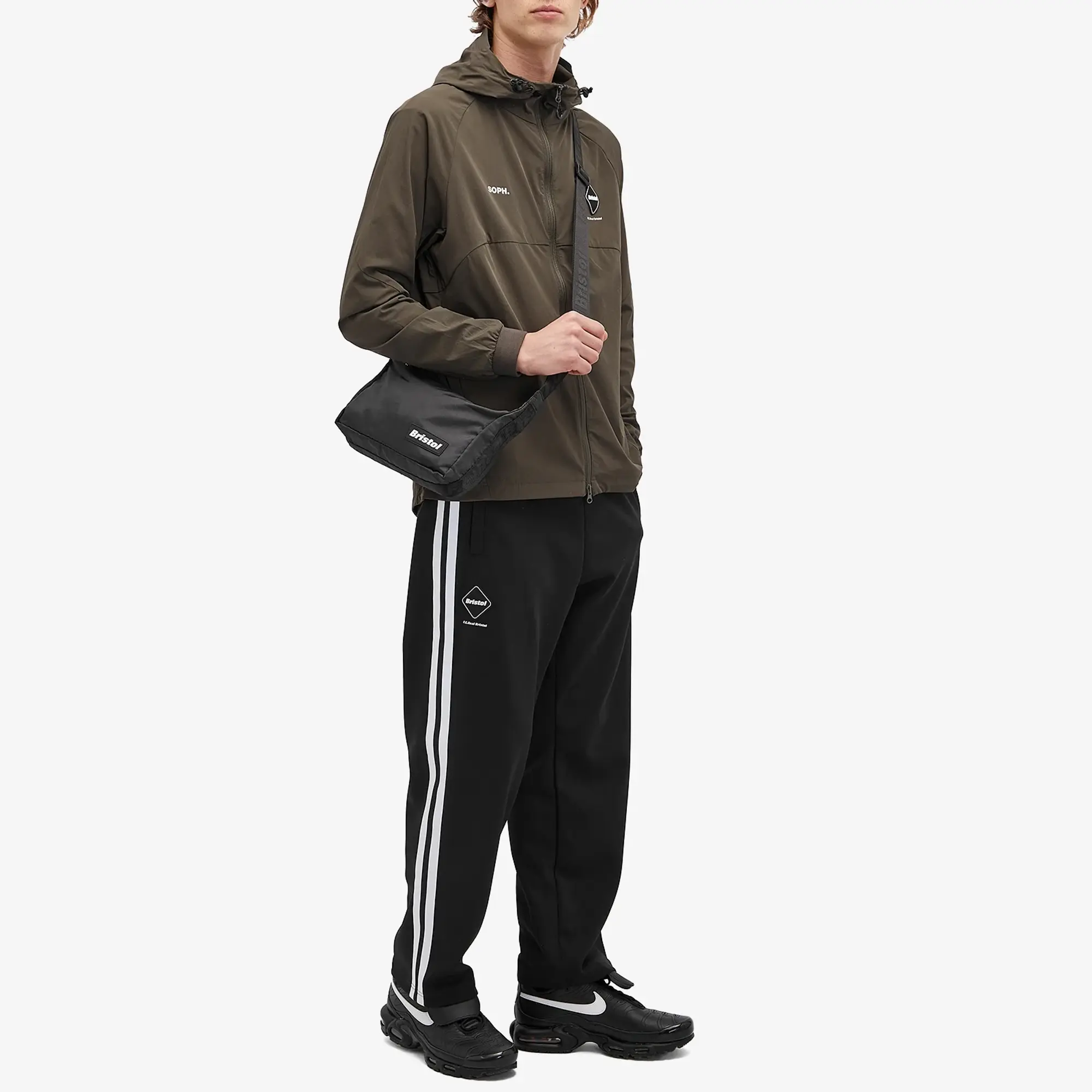 F.C. Real Bristol Men's 2Way Shoulder Bag Black