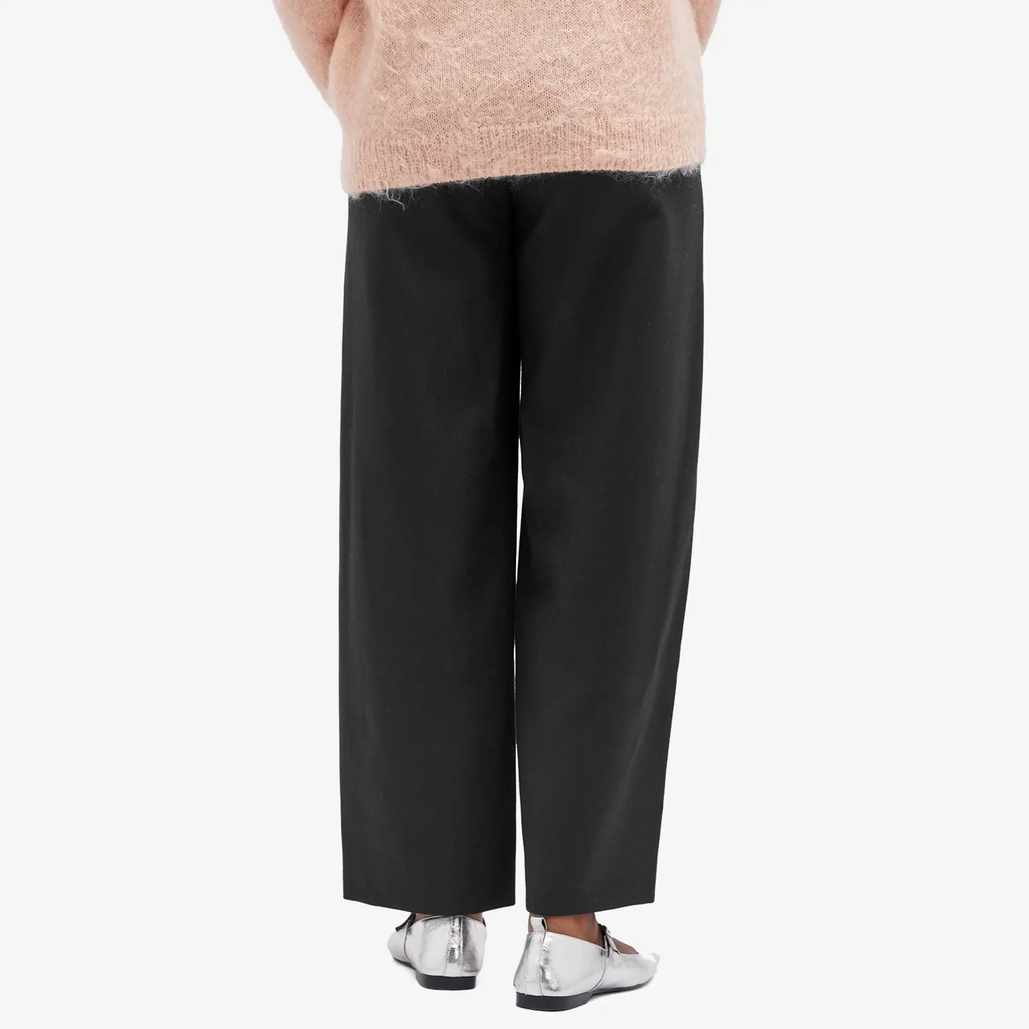 Auralee Women's Light Melton Slacks Top Charcoal