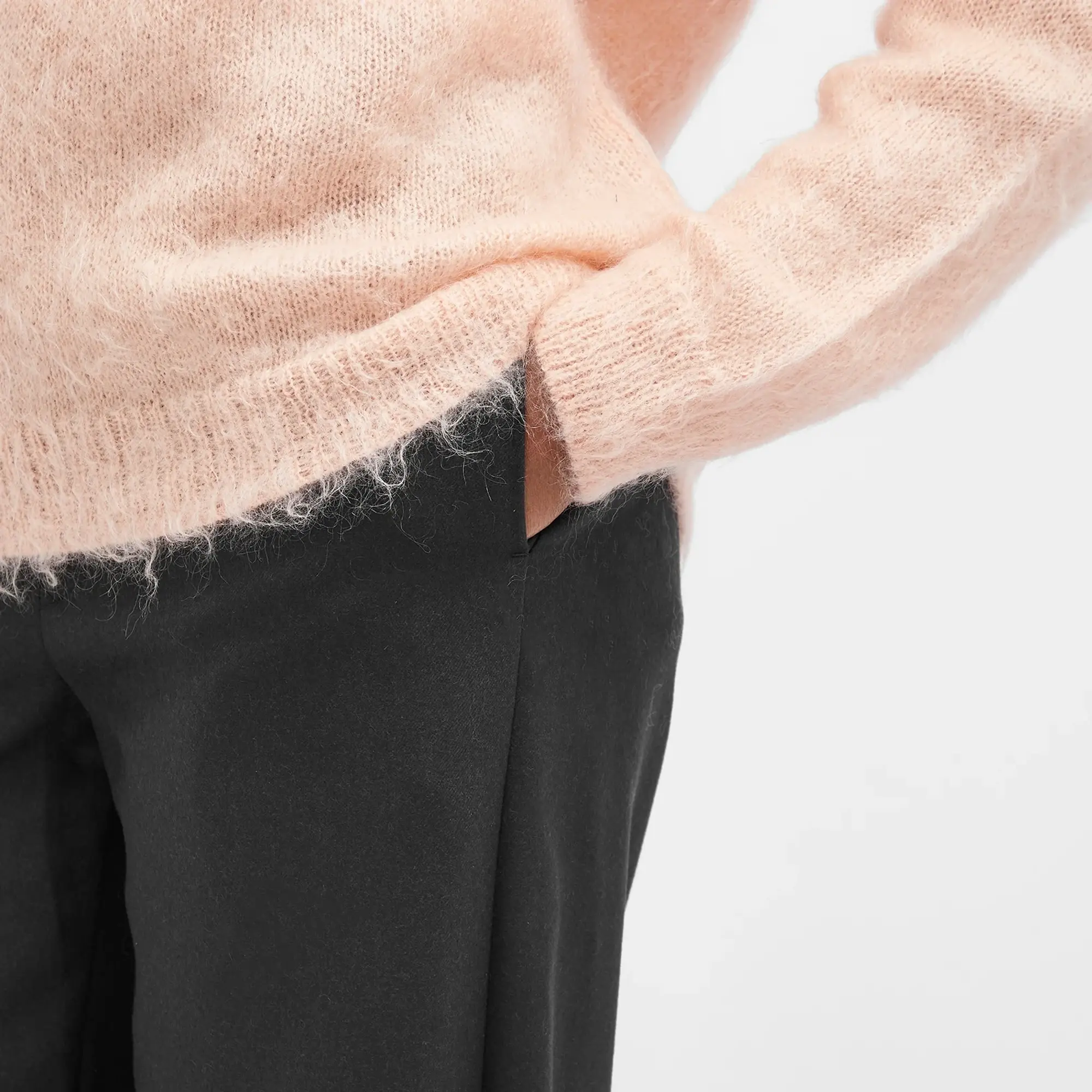 Auralee Women's Light Melton Slacks Top Charcoal