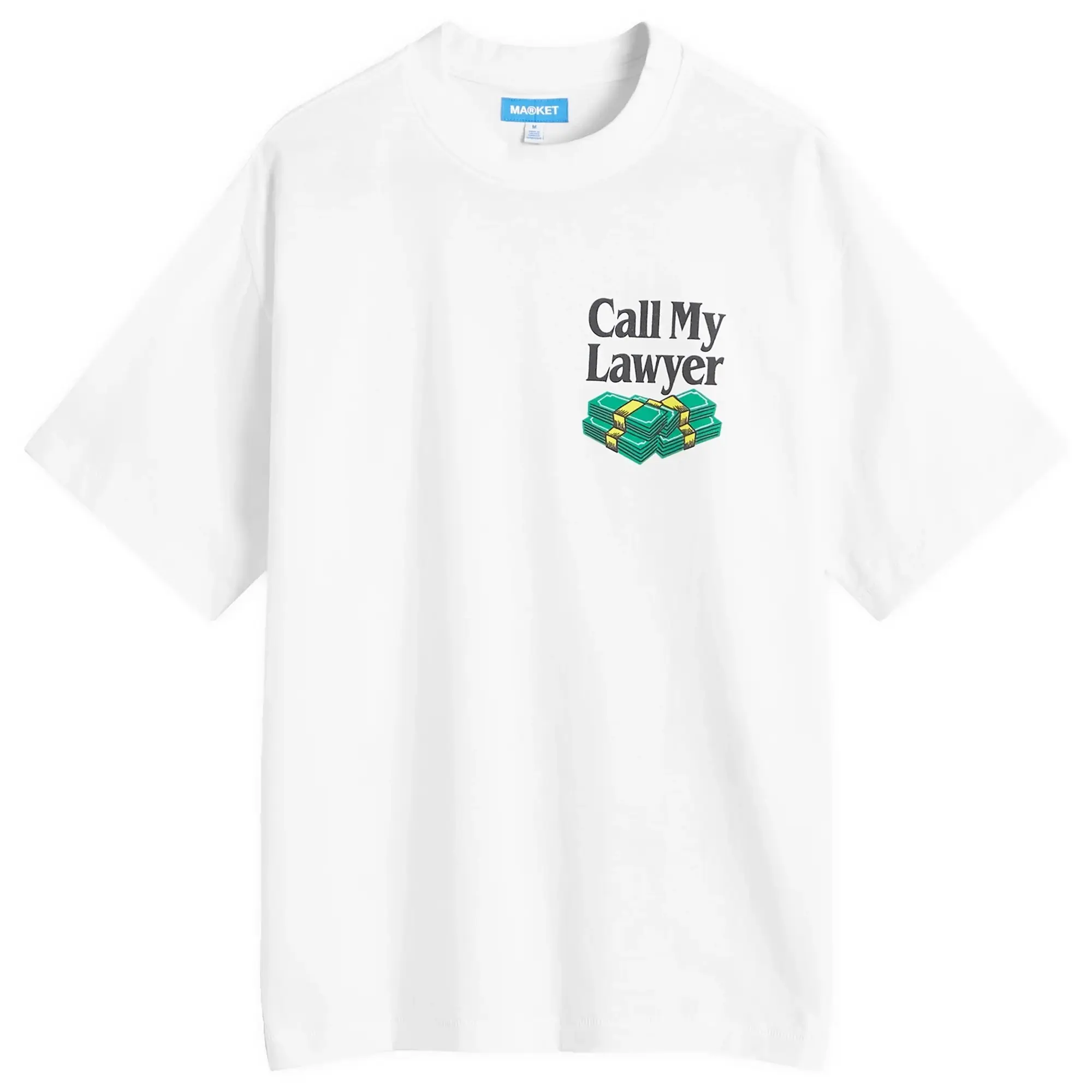 Market Men's Slip And Fall T-Shirt White