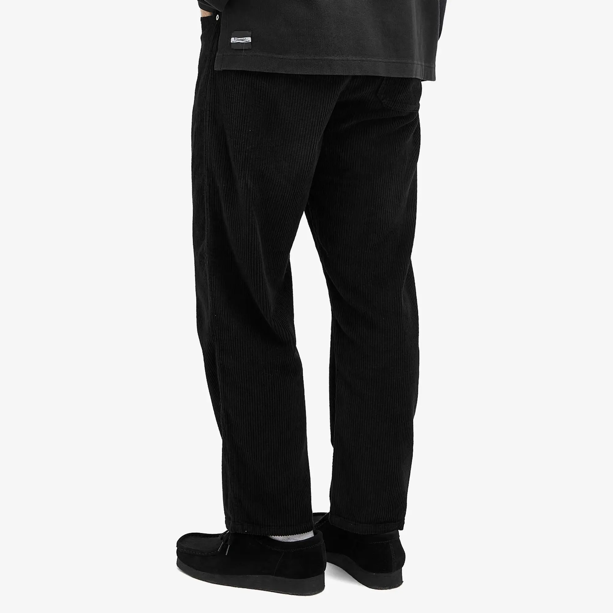 Folk Men's Barrel Leg Pants Black Heavy Cord