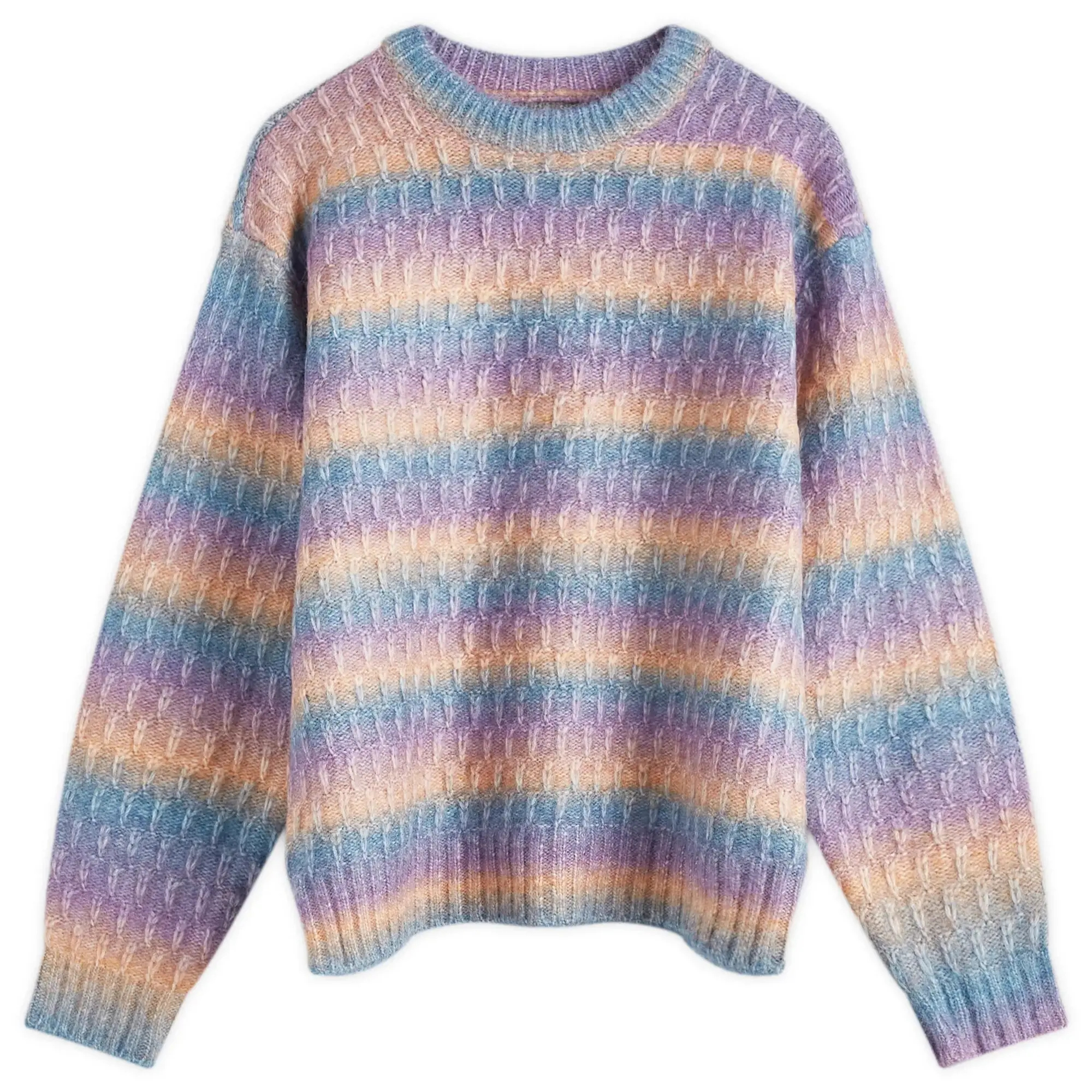 Obey Women's Daytrip Crew Jumper Purple Multi