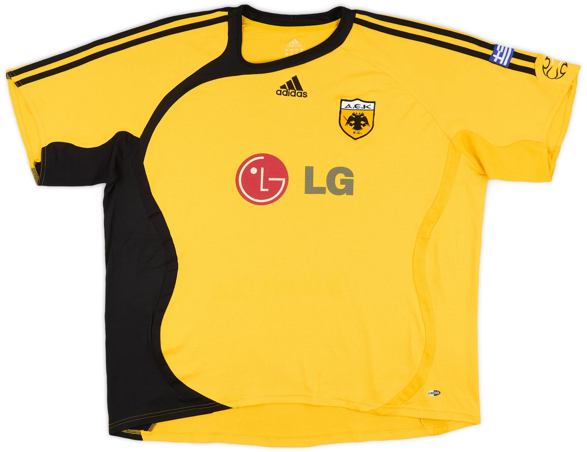 adidas AEK Athens Mens SS Home Shirt 2006/07