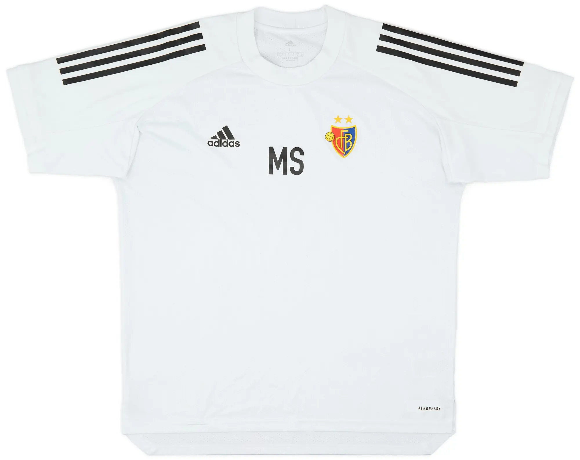 2019-20 FC Basel Staff Issue adidas Training Shirt MS - 6/10 - (L)