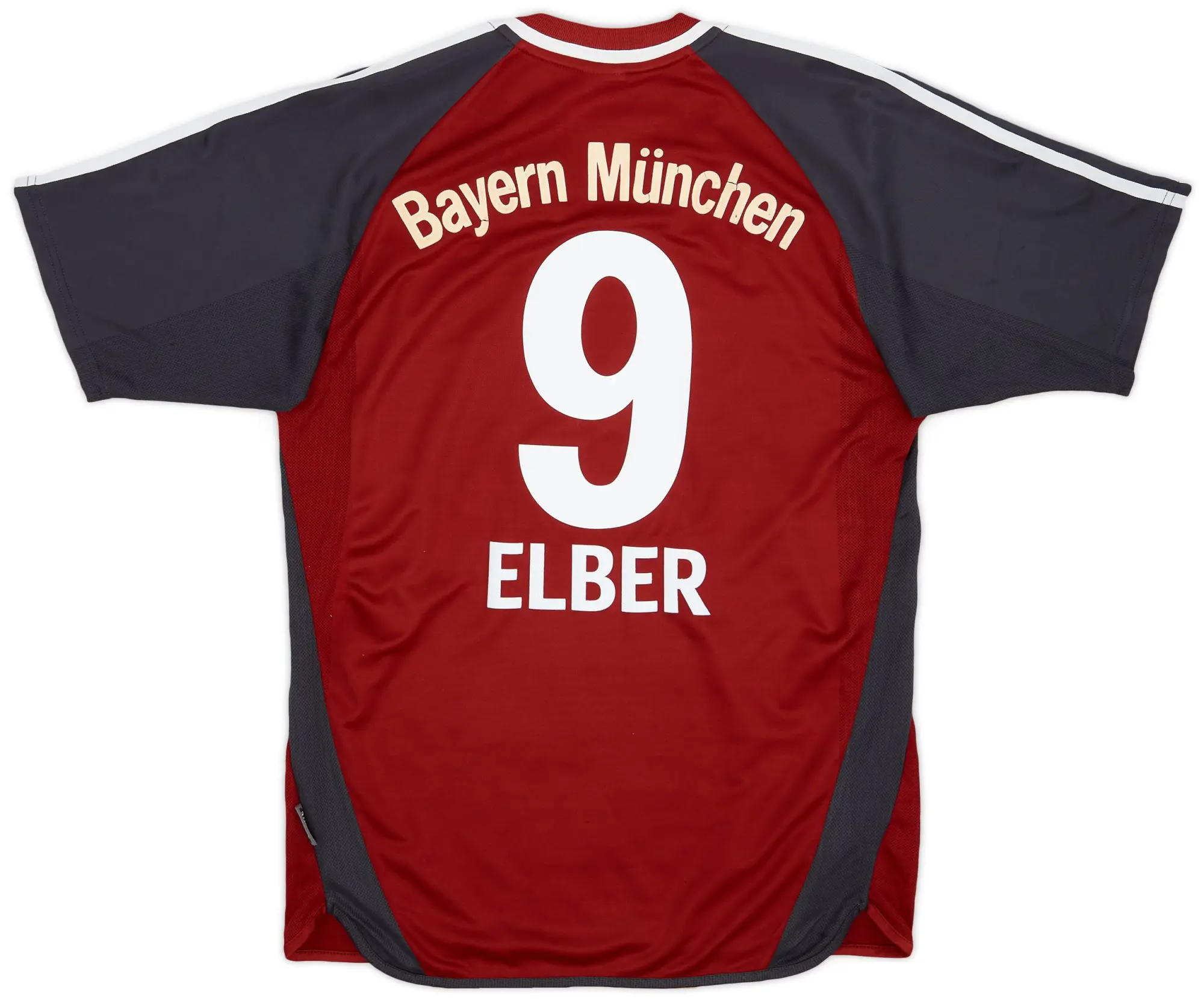 adidas 2001-02 Bayern Munich Home Shirt Elber #9 - 4/10 - (S)