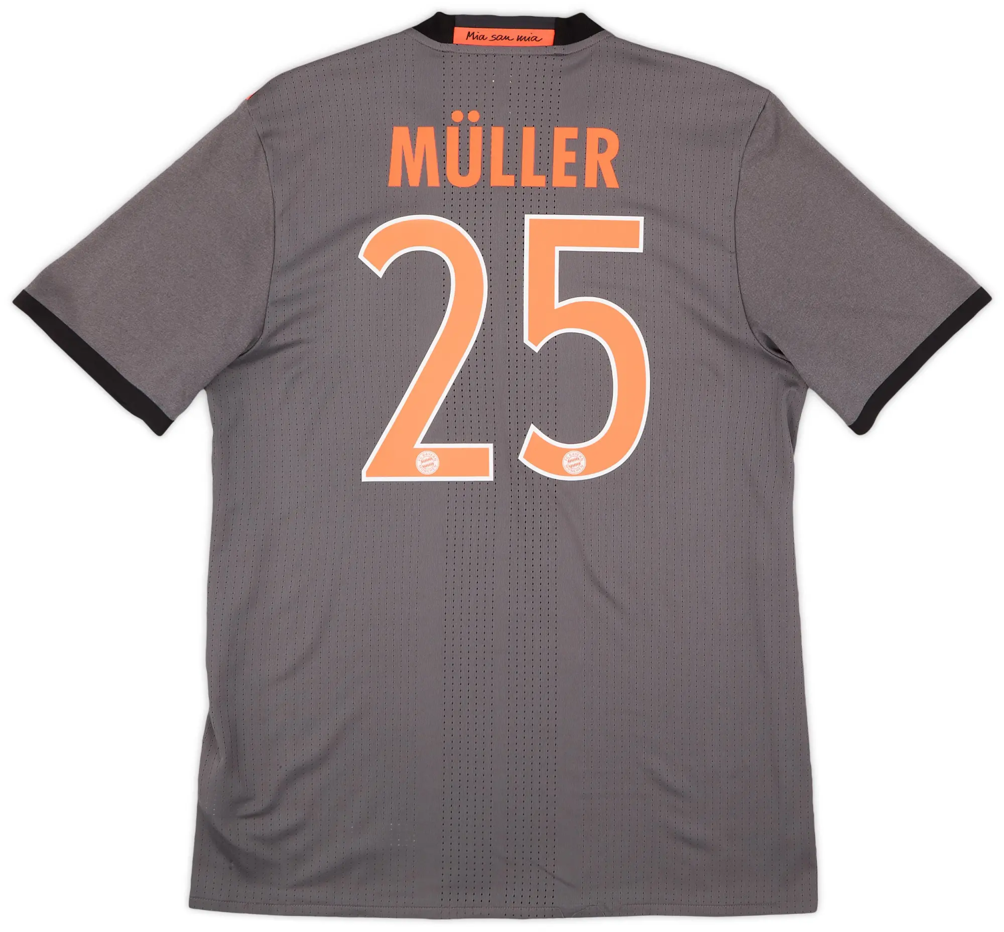 adidas 2016-17 Bayern Munich Player Issue Away Shirt Muller #25 - 9/10 - (L)