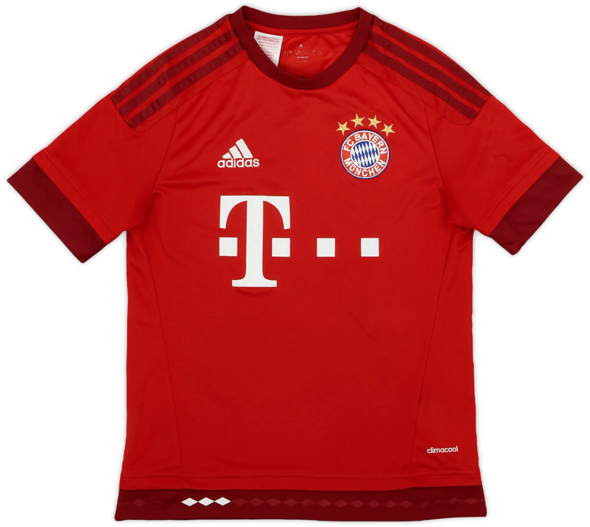 adidas 2015-16 Bayern Munich Home Shirt - 8/10 - (L.Boys)