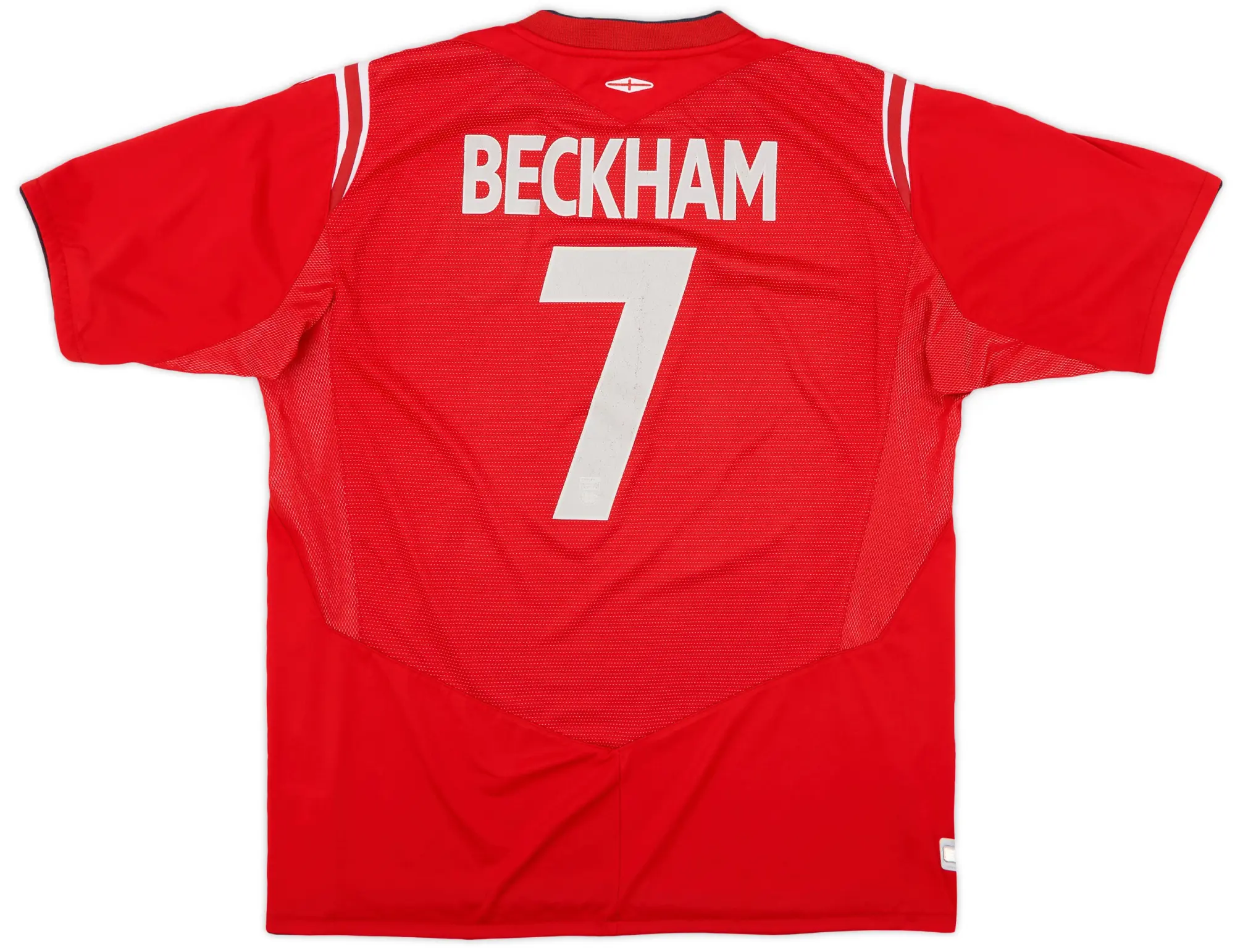 Umbro 2004-06 England Away Shirt Beckham #7 - 7/10 - (XL)