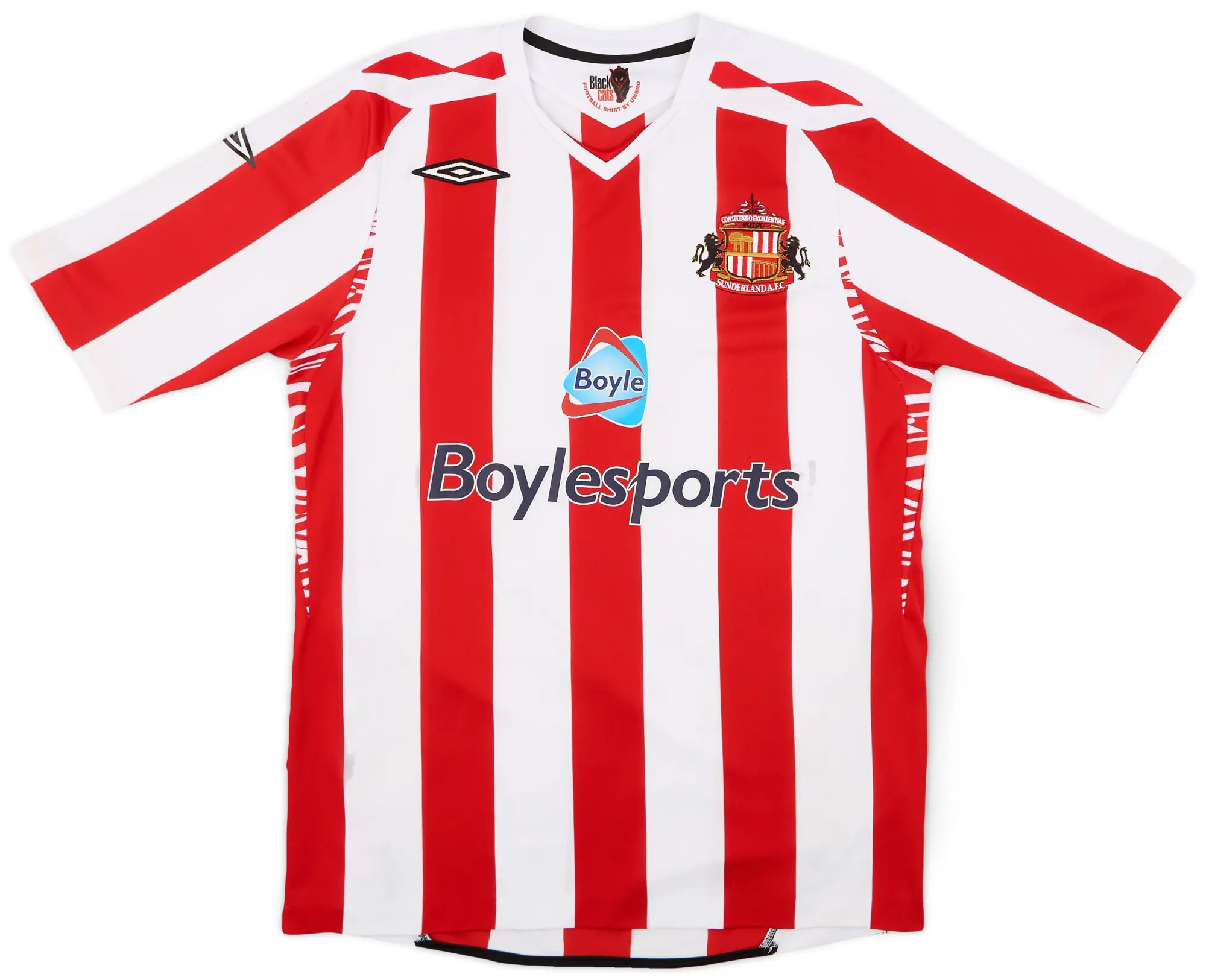 Umbro 2007-08 Sunderland Home Shirt - 6/10 - (M)