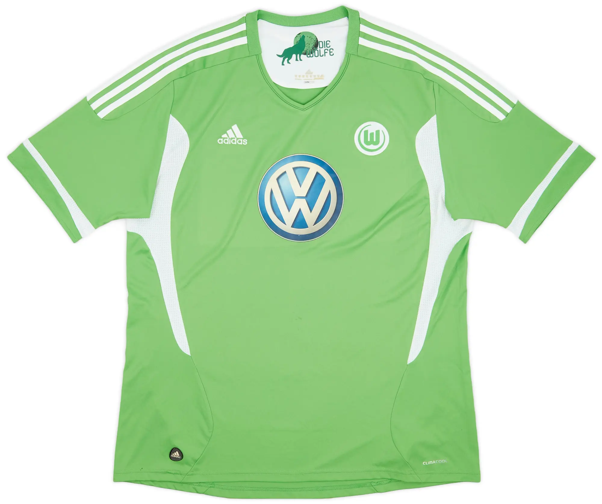 adidas 2011-12 Wolfsburg Home Shirt - 7/10 - (XXL)