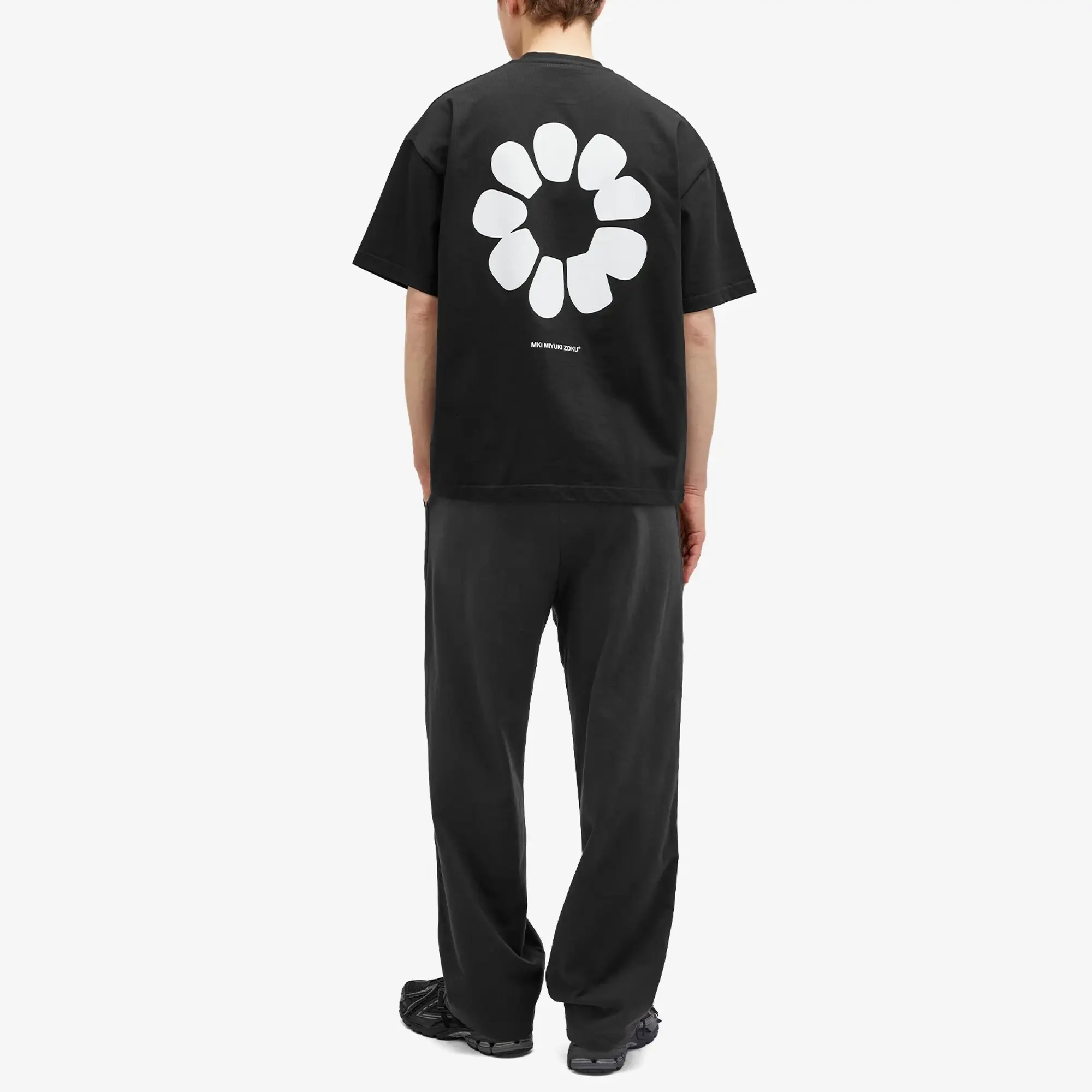 MKI Men's Floral Stamp T-Shirt Black