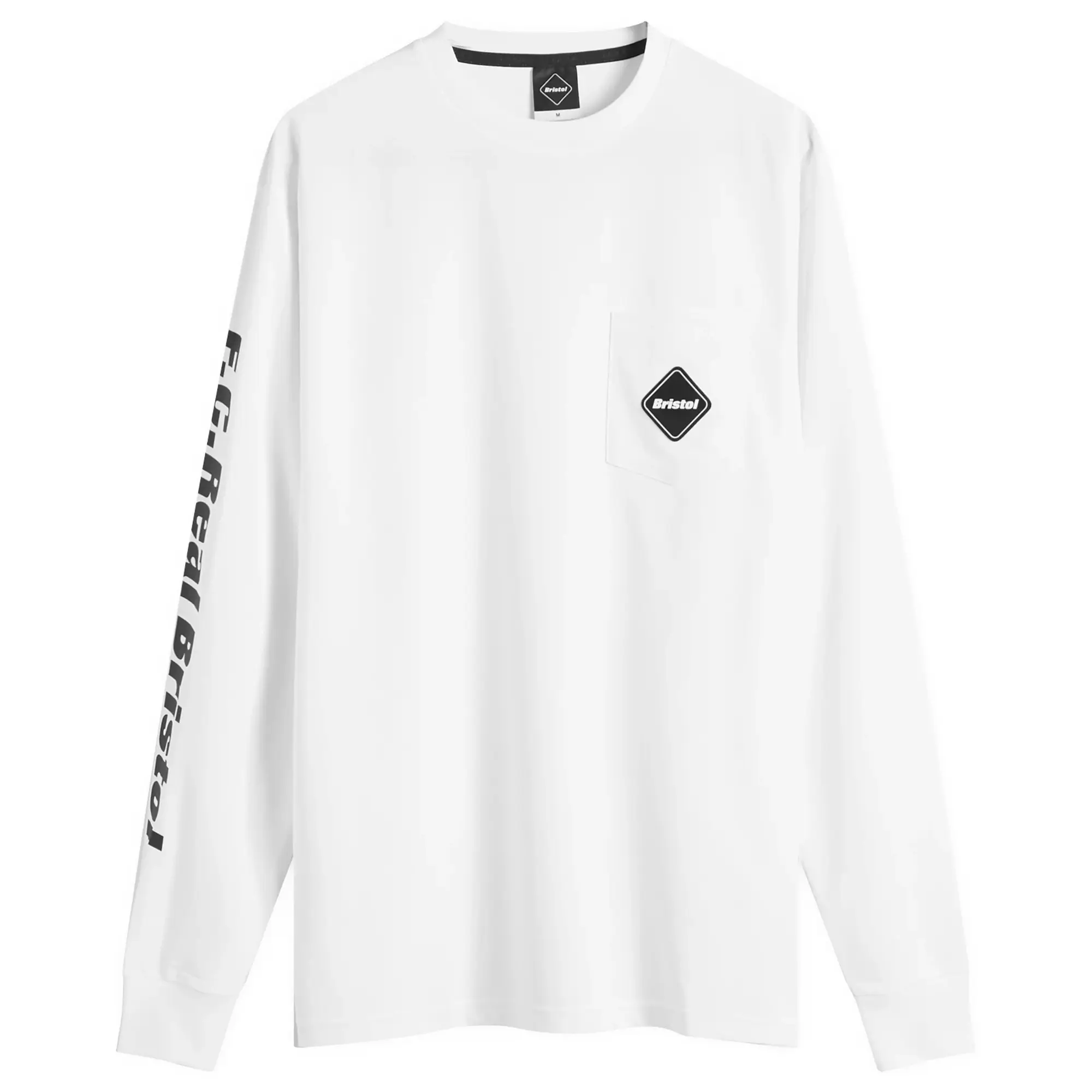 F.C. Real Bristol Men's Authentic Team Long Sleeve Pocket T-Shirt White