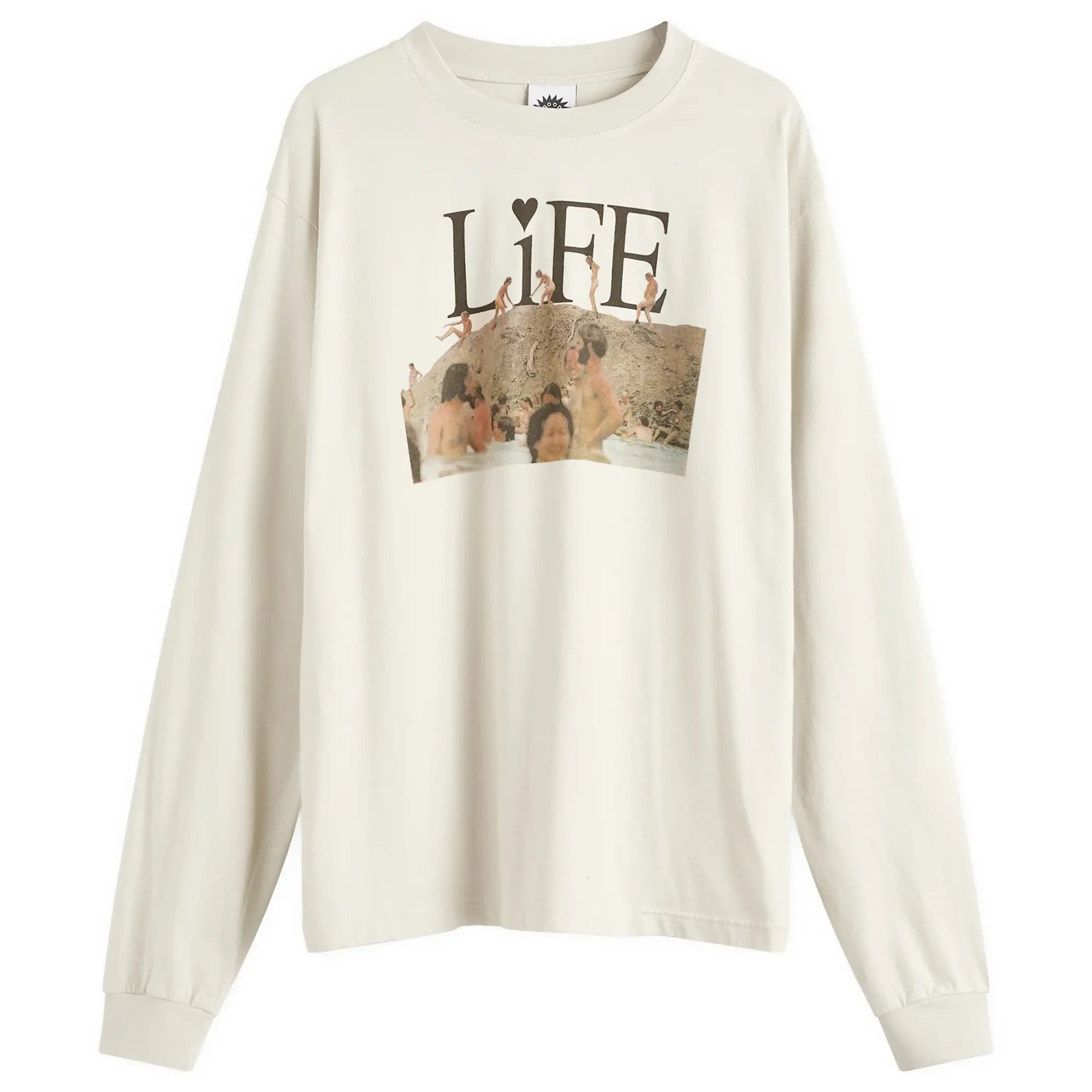 Good Morning Tapes Men's Life Long Sleeve T-Shirt Natural