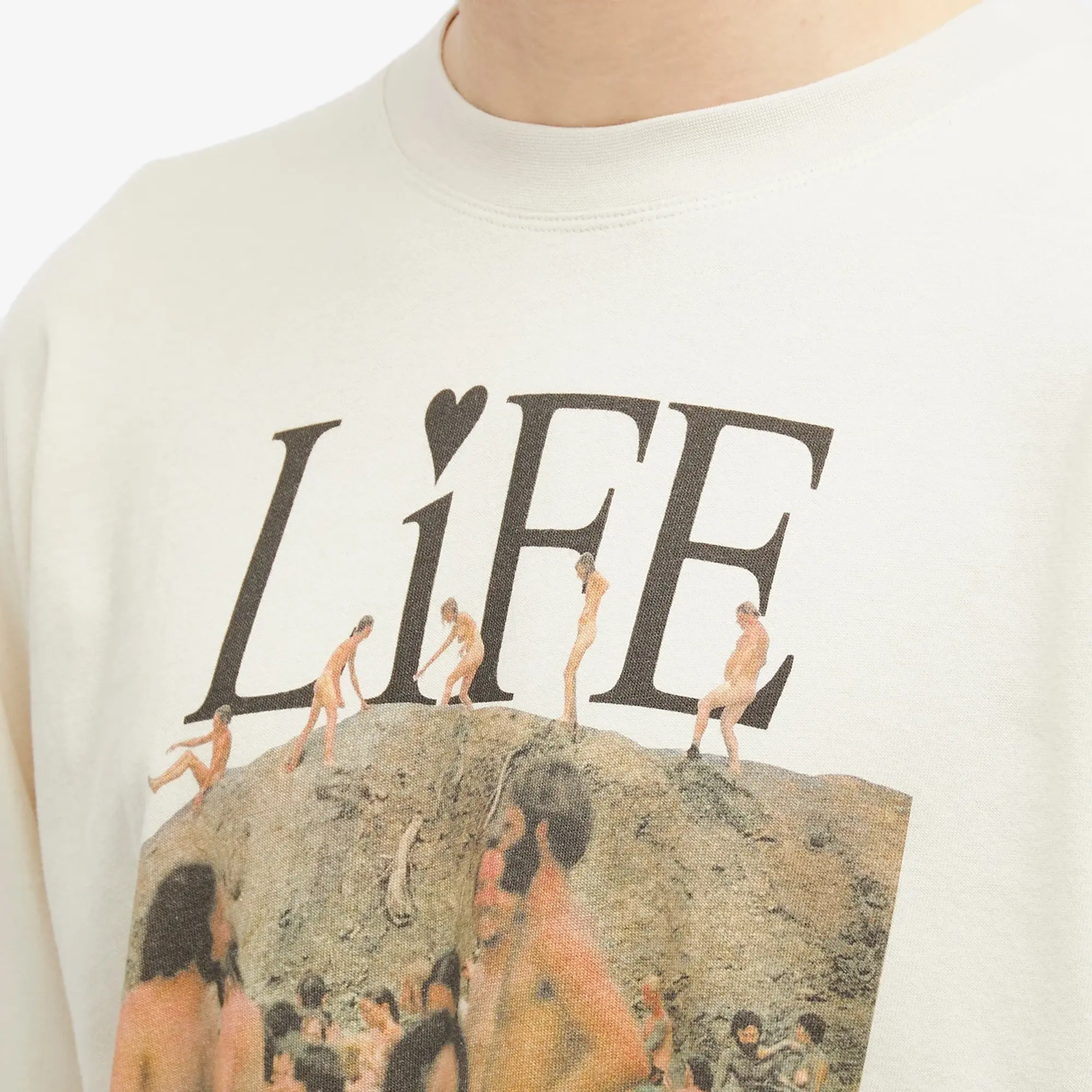 Good Morning Tapes Men's Life Long Sleeve T-Shirt Natural