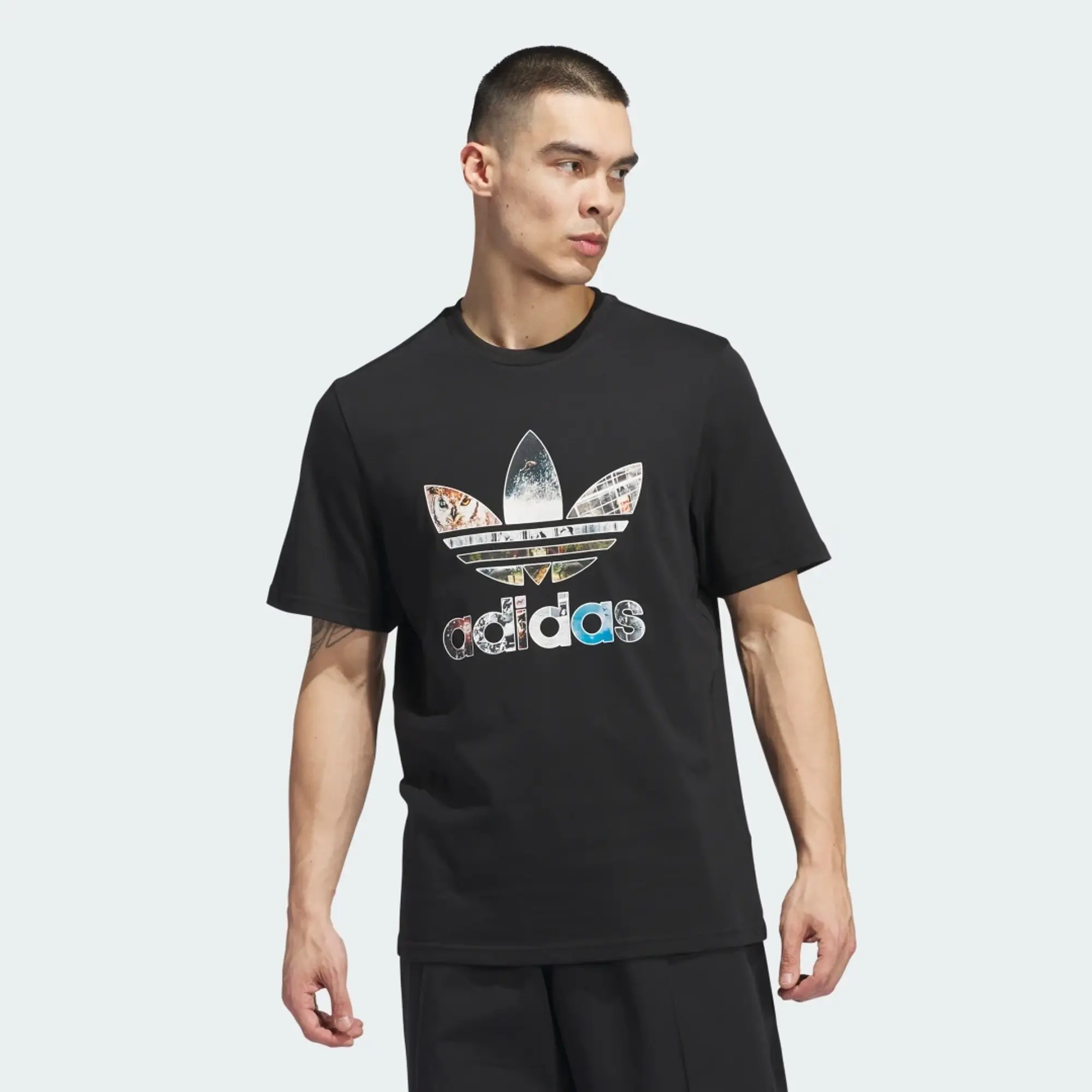 adidas Skateboarding Dill Trefoil Photo T-Shirt, Black