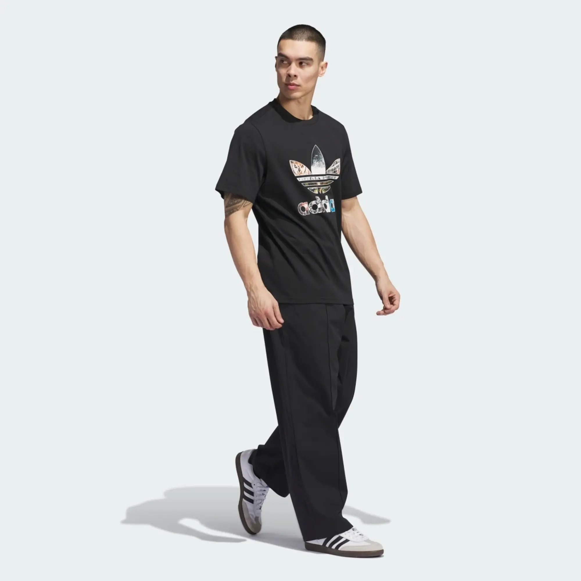 adidas Skateboarding Dill Trefoil Photo T-Shirt, Black