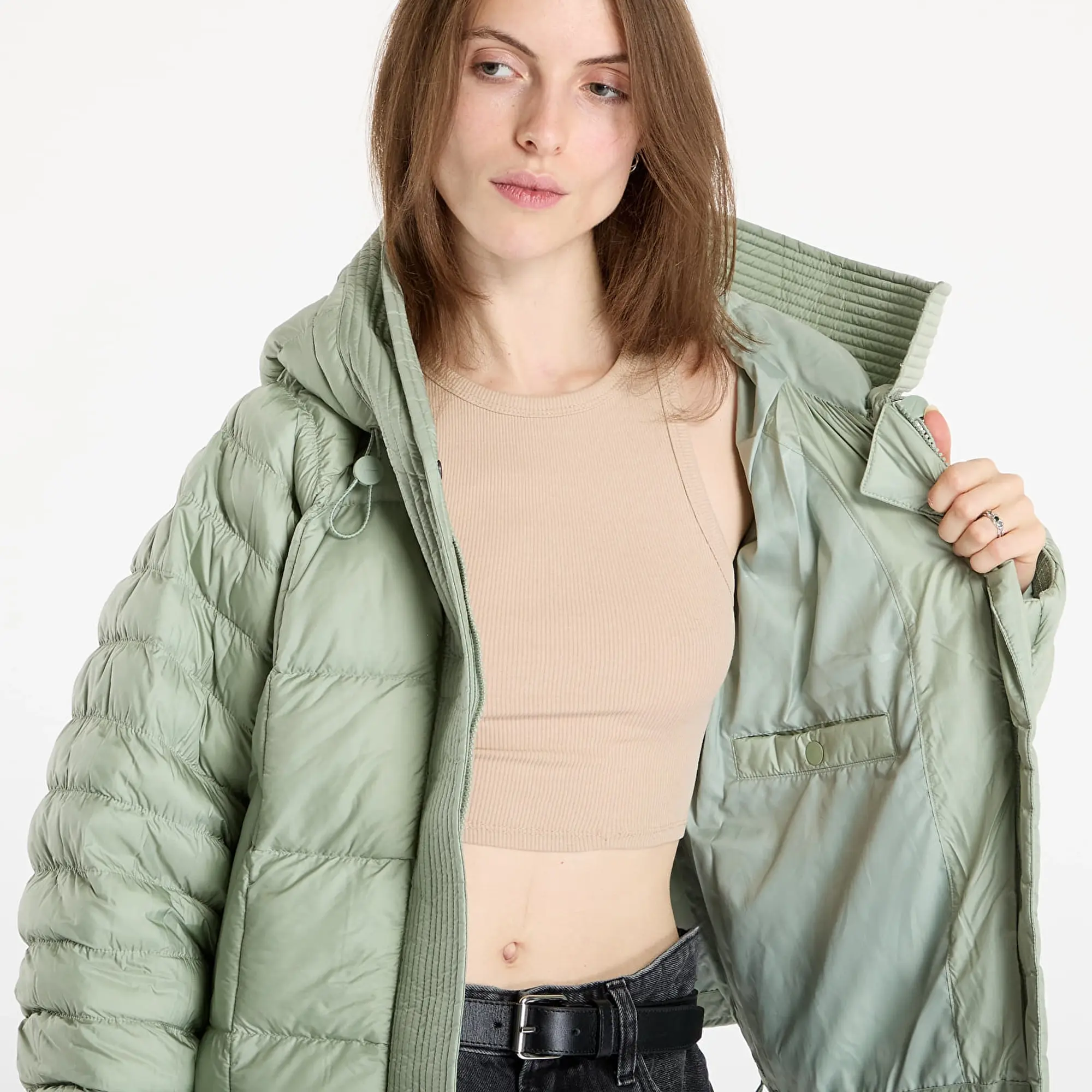 Jacket Nike Sportswear Swoosh Puffer Primaloft® Therma-Fit Oversized Hooded Jacket Jade Horizon/ Sail Xs