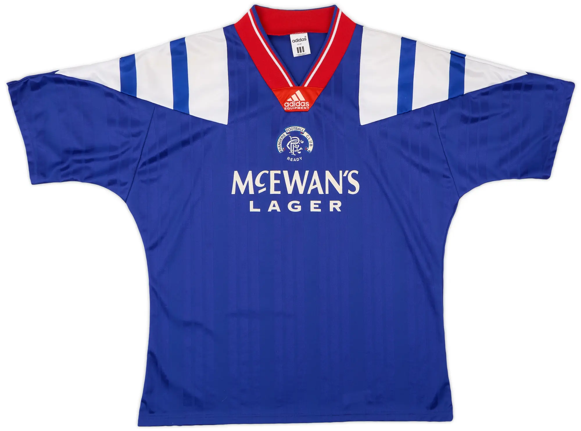 adidas 1992-94 Rangers Home Shirt - 9/10 - (L/XL)