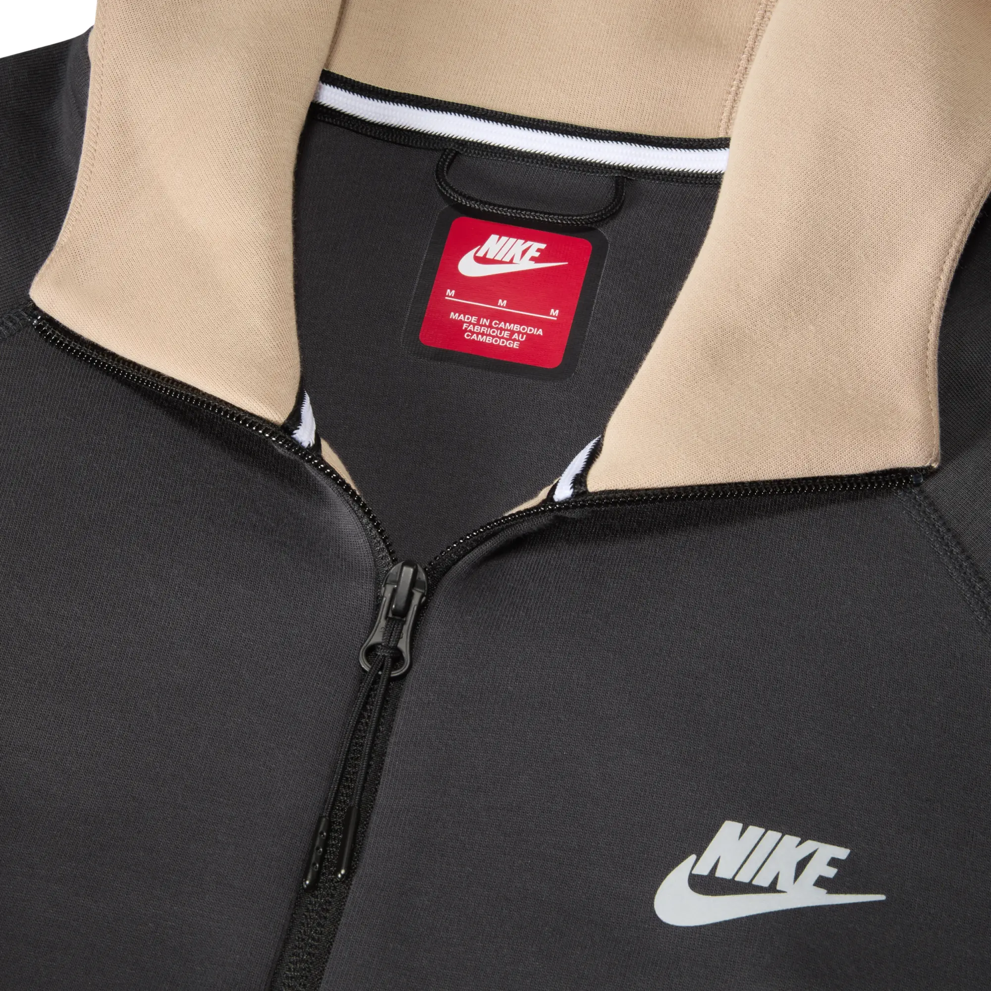 Nike Tech Windrunner Men's Fleece Full-Zip Jacket - Brown - Cotton/Polyester