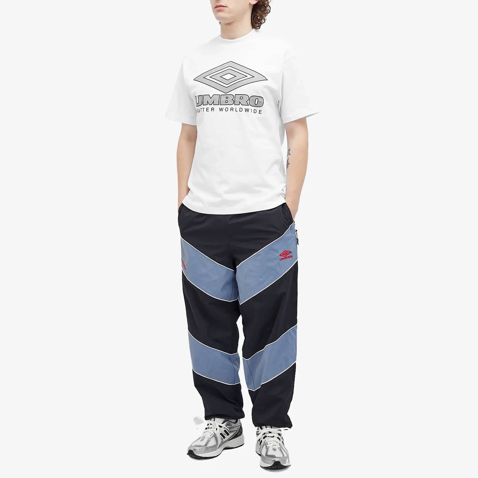 Butter Goods Men's x Umbro Diamond Logo T-Shirt White