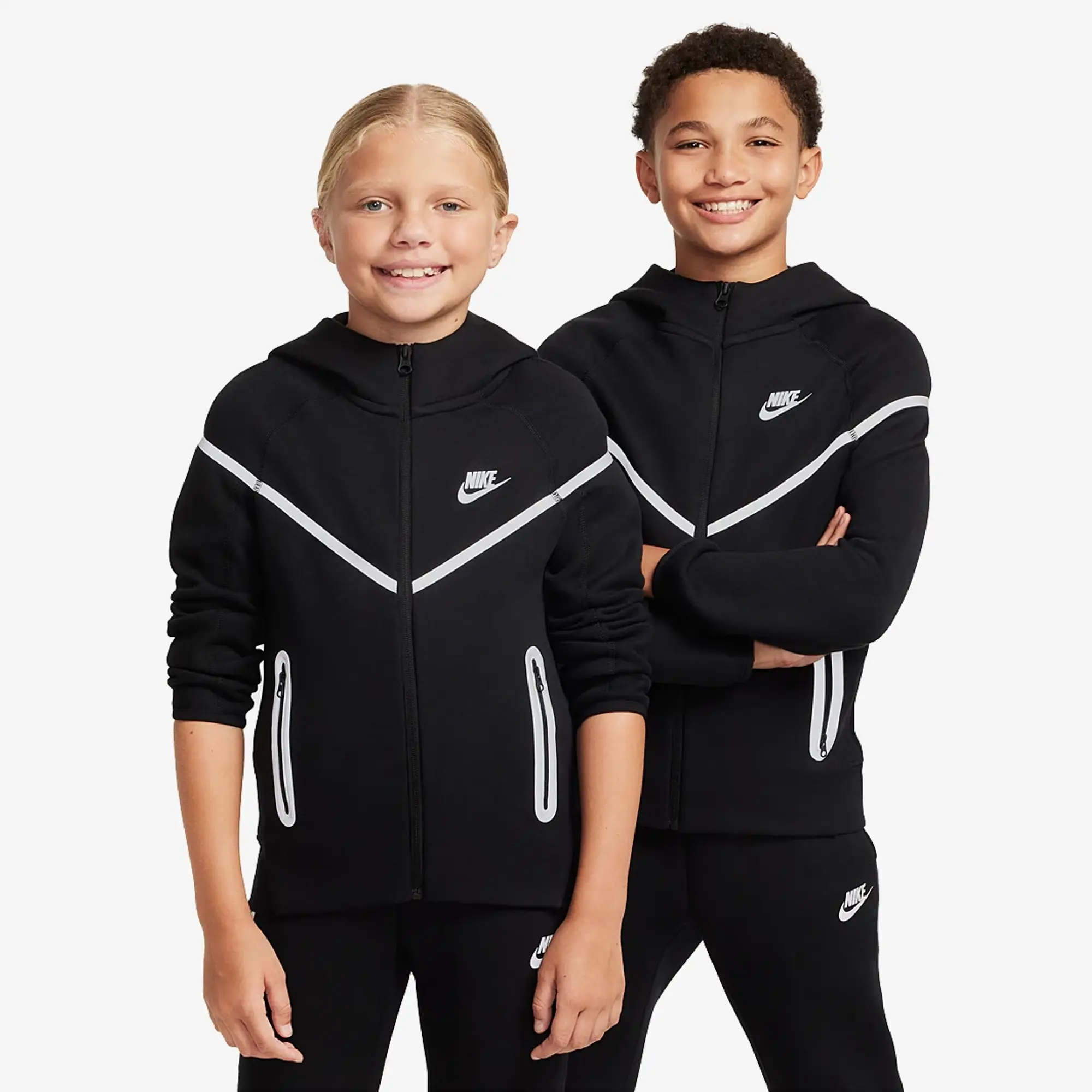 Nike Sportswear Older Kids Tech Fleece Reflective Full Zip Hoodie